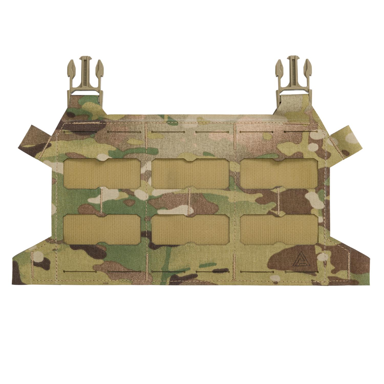 Skeletonized Plate Carrier Flap — mounted view — Ace Link Armor
