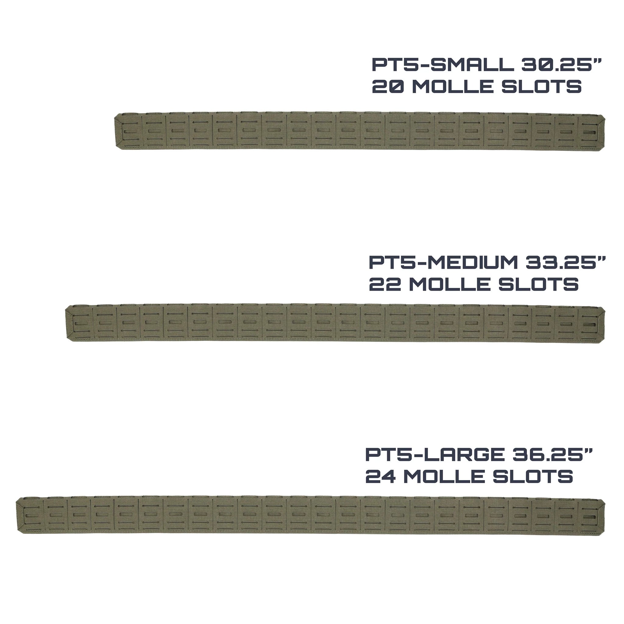 Templars Gear PT5 Tactical Belt — size guide — Ace Link Armor