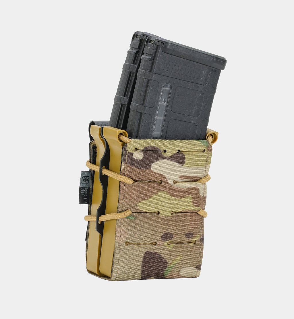 Rifle Advanced DFMR Double Magazine Pouch — open view — Ace Link Armor