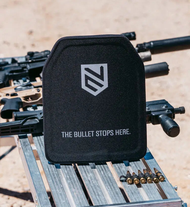 Level 3+ RF2 Special Threat Armor Plate 10x12 3.5 lb angled view — Ace Link Armor