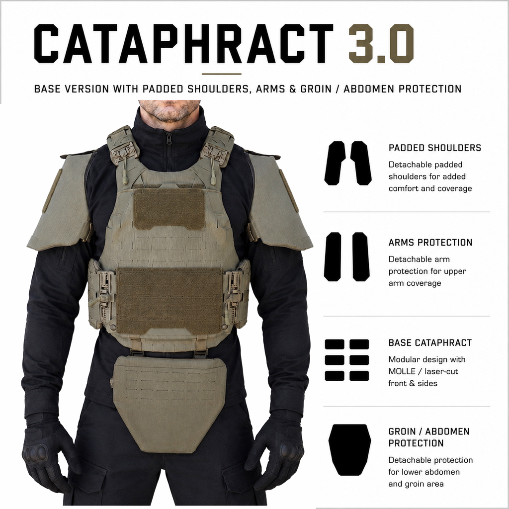 CIBV Cataphract 3.0 Bulletproof Vest — Level 3A Hybrid Soft Armor & Plate Carrier — view 16
