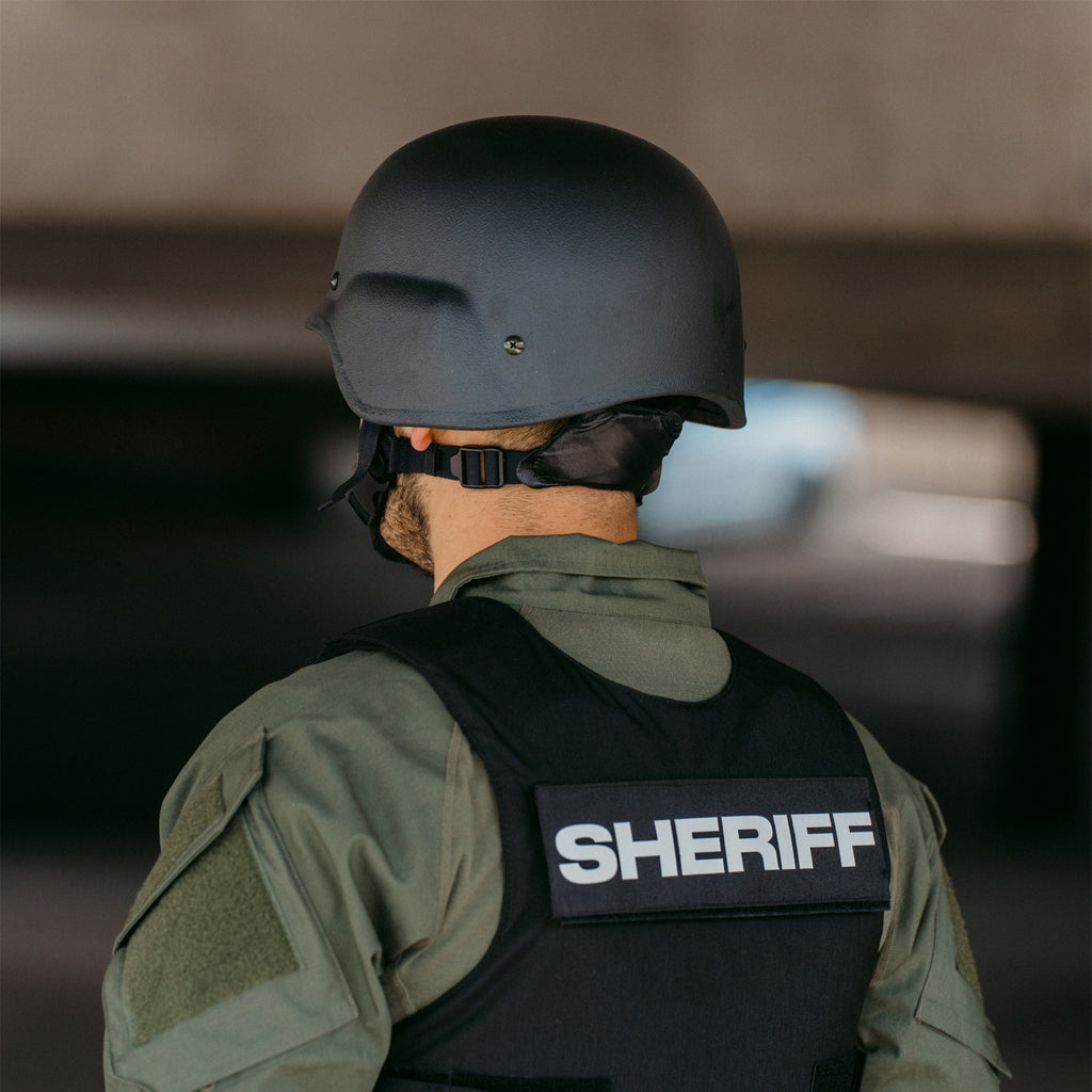 PASGT Level 3A Ballistic Helmet Black — interior view — Ace Link Armor