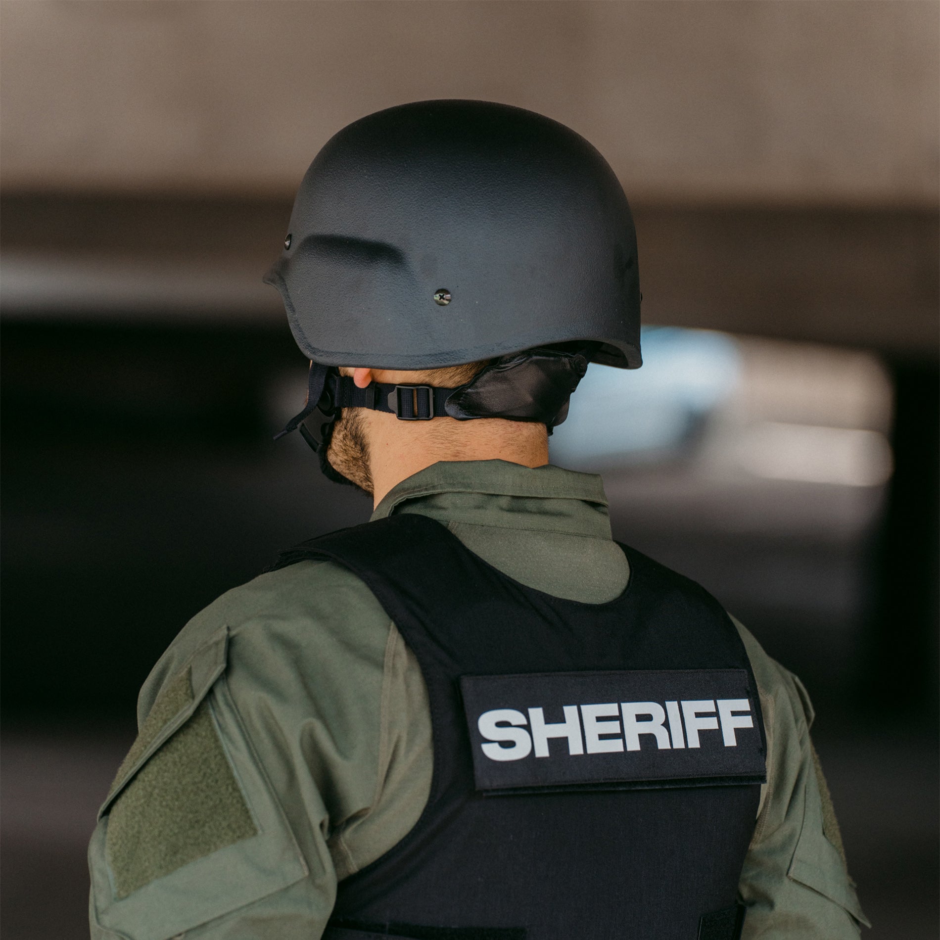 PASGT Level 3A Ballistic Helmet Black — interior view — Ace Link Armor