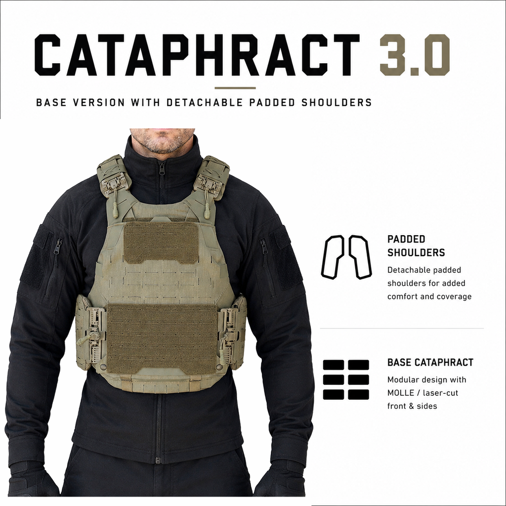 CIBV Cataphract 3.0 Bulletproof Vest — Level 3A Hybrid Soft Armor & Plate Carrier — view 17