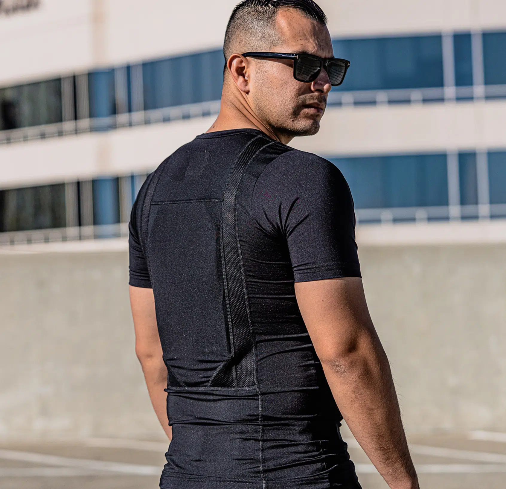 Bulletproof T-Shirt Carrier — carrier front — Ace Link Armor