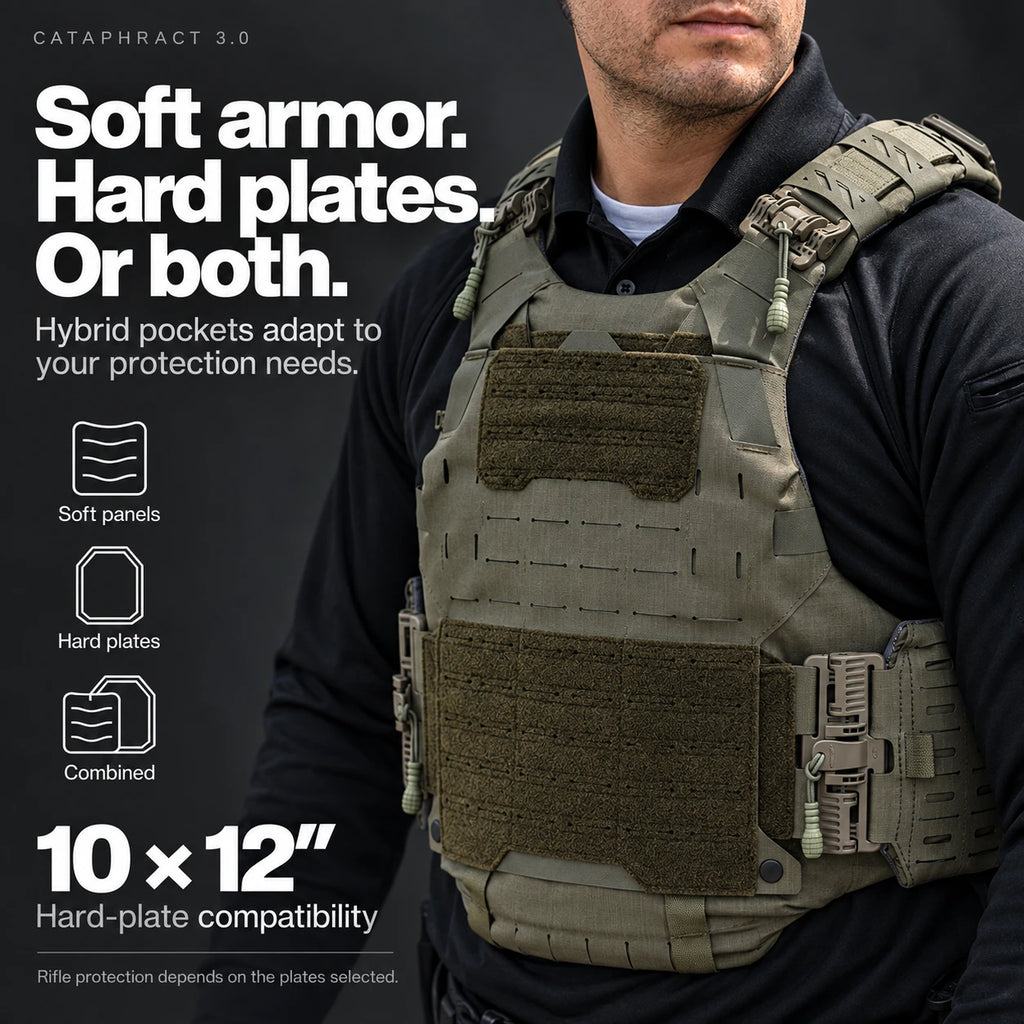 CIBV Cataphract 3.0 Bulletproof Vest feature detail 9 — Level 3A hybrid soft armor and plate carrier — Ace Link Armor