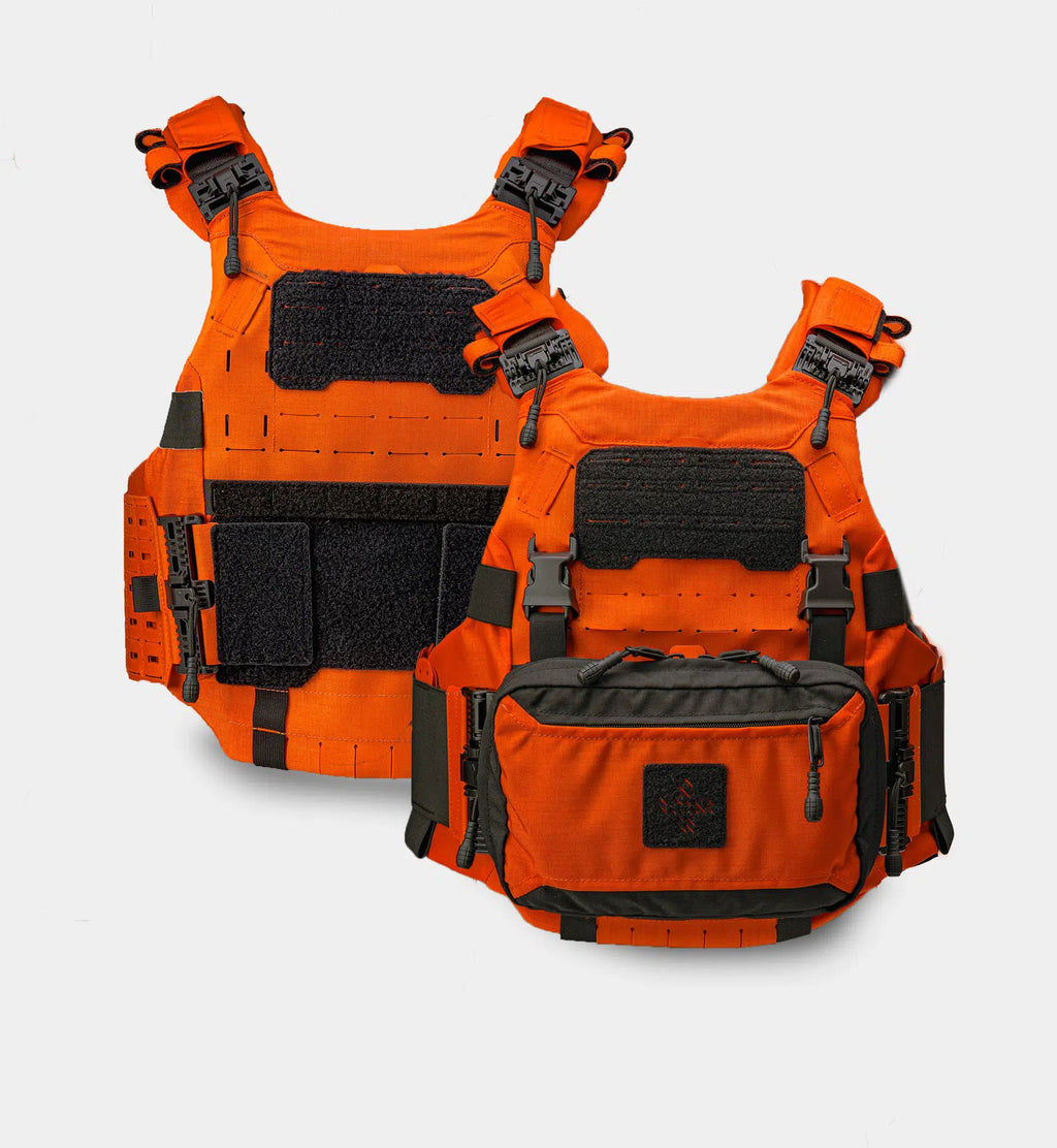 Cataphract SAR Vest Carrier format view — hi-vis carrier for EMS and rescue teams — Ace Link Armor