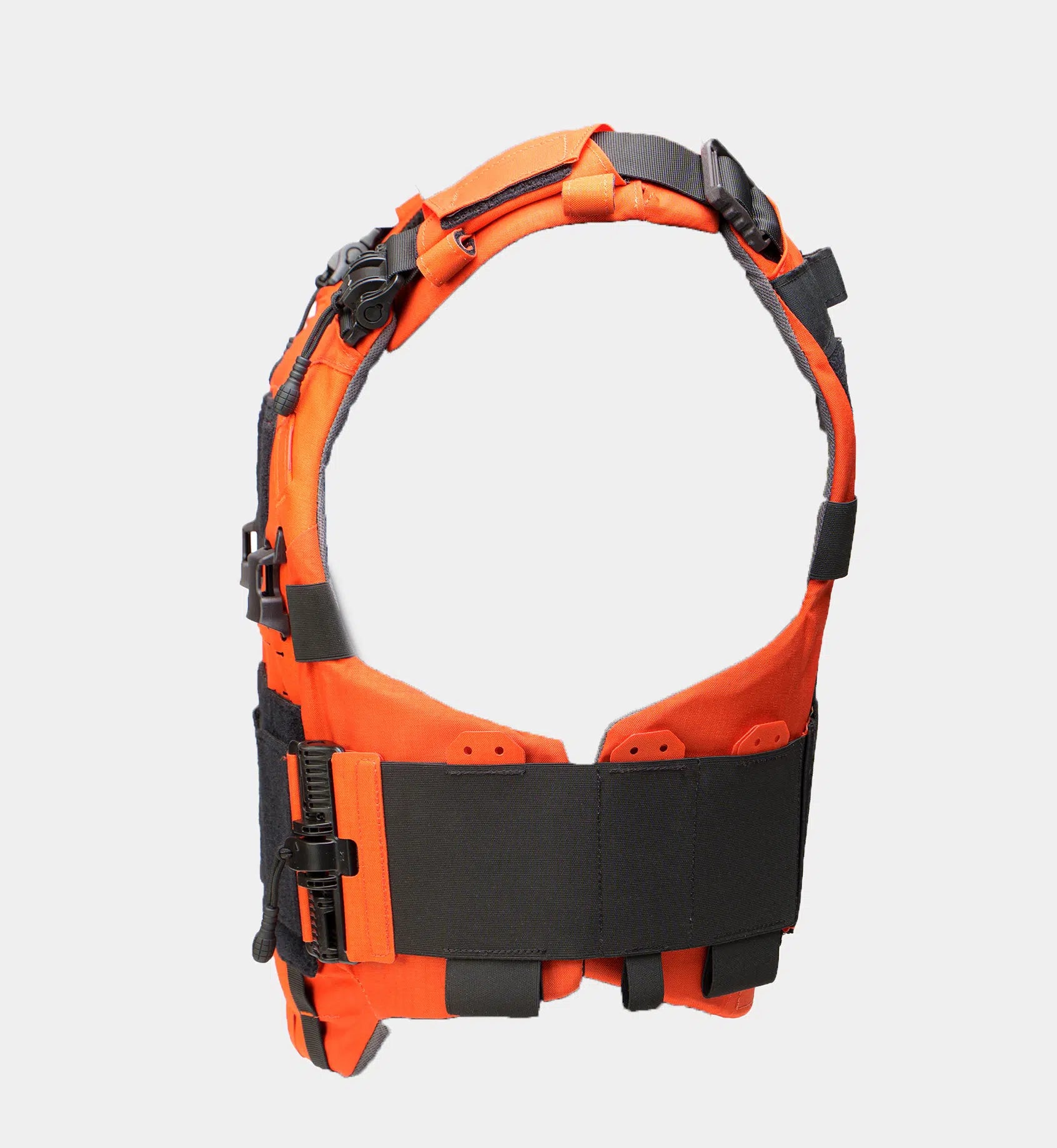 Cataphract SAR Vest Carrier worn by medic — hi-vis tactical carrier for search and rescue — Ace Link Armor