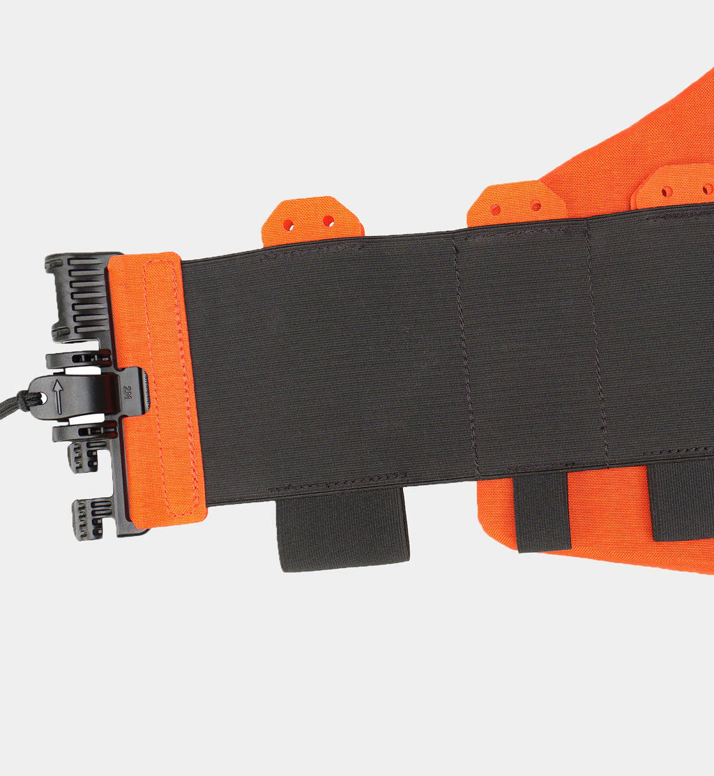 Cataphract SAR Vest Carrier configuration detail — hi-vis search and rescue vest carrier — Ace Link Armor