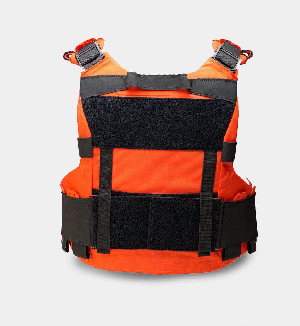 Cataphract SAR Vest Carrier in tactical use — hi-vis carrier for search and rescue medics — Ace Link Armor