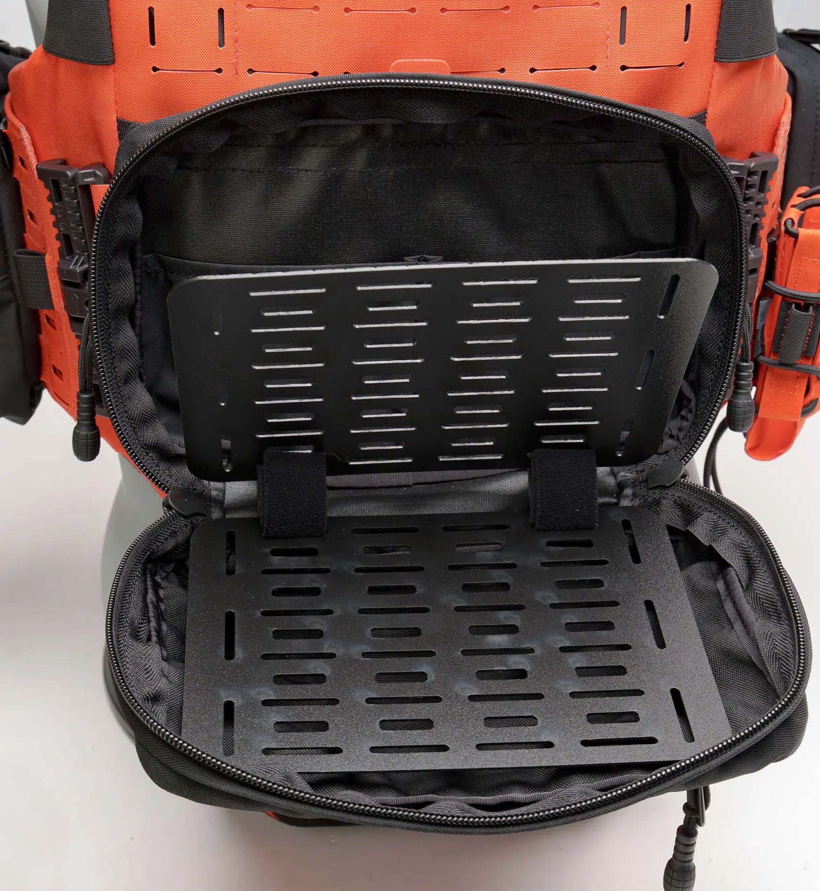 Cataphract SAR Vest Carrier configuration view — hi-vis carrier with plate capability — Ace Link Armor