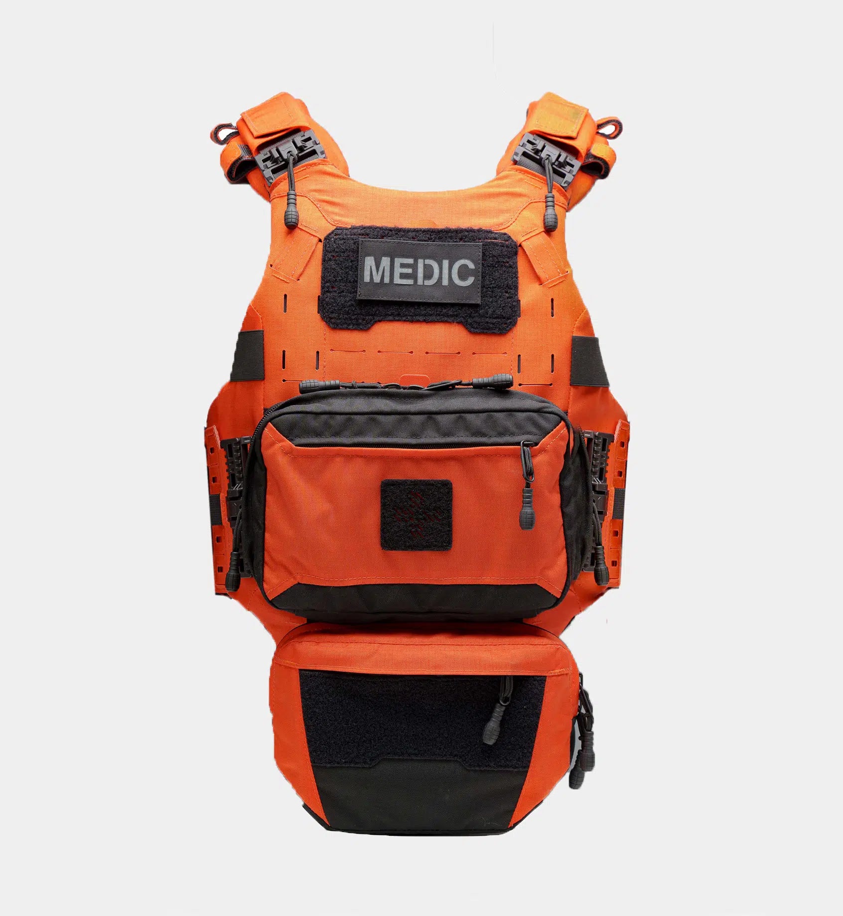 Cataphract SAR Vest Carrier hero view — hi-vis search and rescue vest carrier — Ace Link Armor
