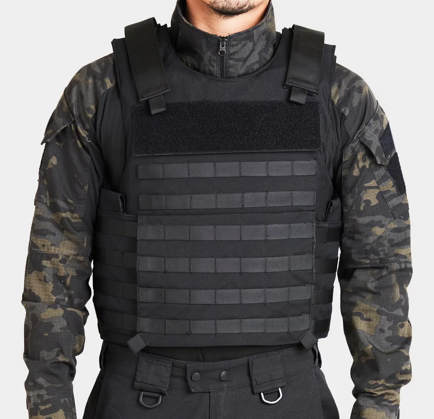 Comp-28 Vest fit view on operator — Level IIIA tactical body armor with MOLLE webbing — Ace Link Armor