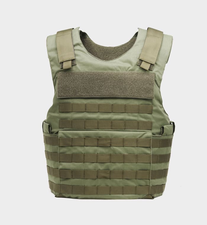 Comp-28 Load-Bearing Tactical Vest Carrier — worn front view — Ace Link Armor