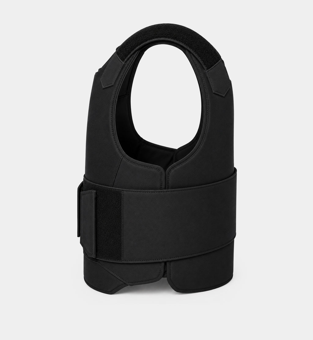 HALO Concealable Bulletproof Vest Level 3A Black — side view — Ace Link Armor