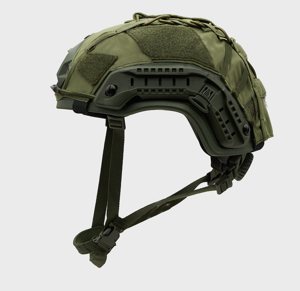Ballistic Helmet Cover OD Green — detail — Ace Link Armor