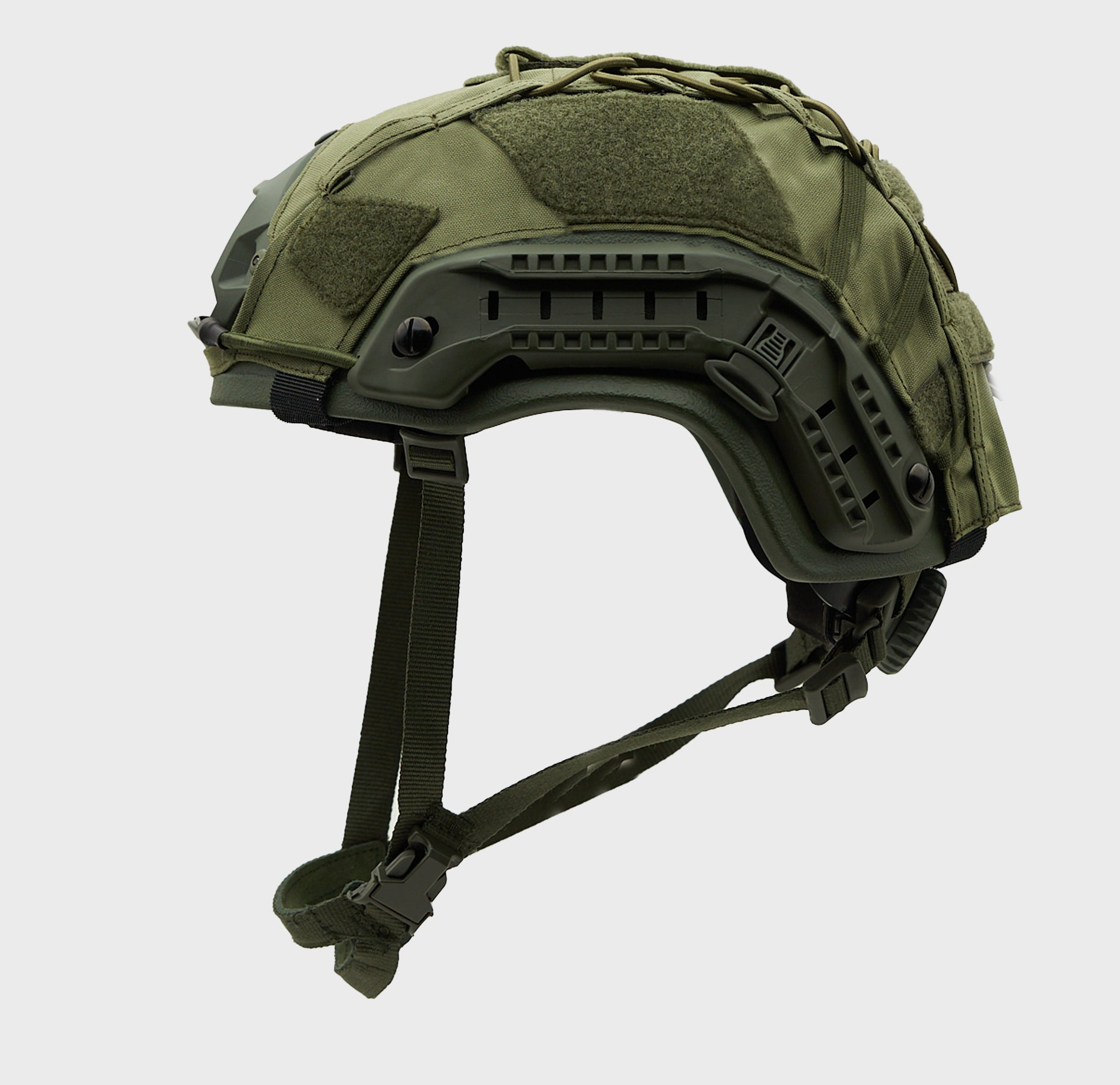 Ballistic Helmet Cover OD Green — detail — Ace Link Armor