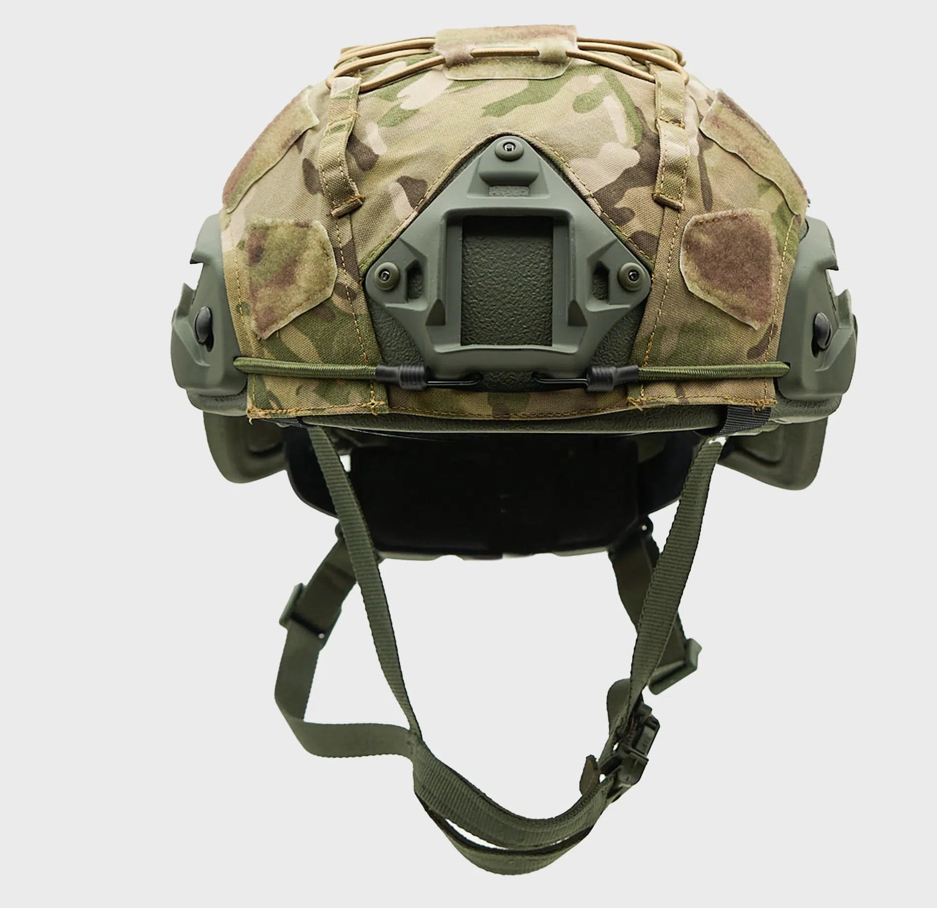 Ballistic Helmet Cover Multicam — side view — Ace Link Armor