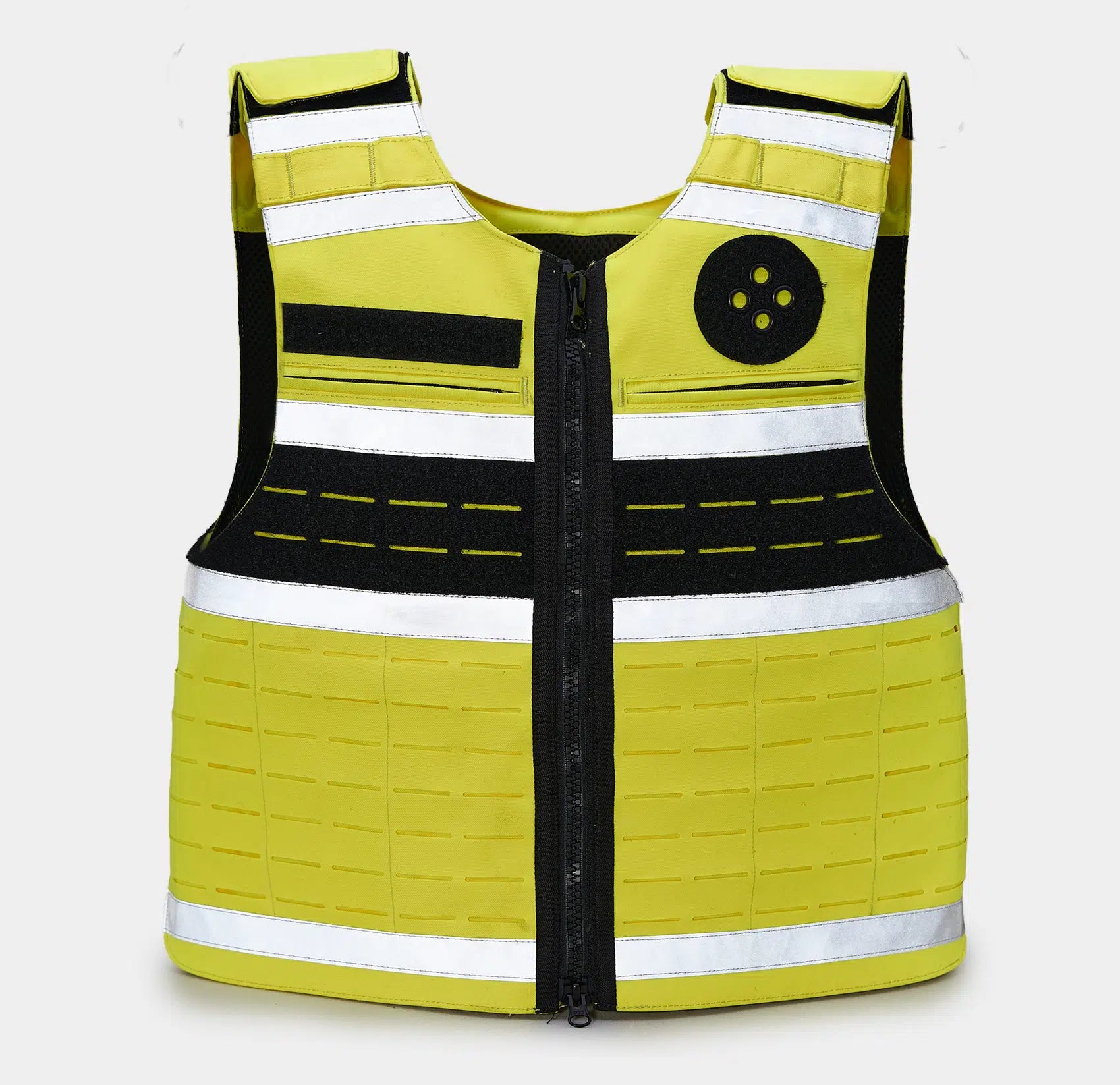High-Vis Bulletproof Vest — Level IIIA reflective safety body armor hero view — Ace Link Armor