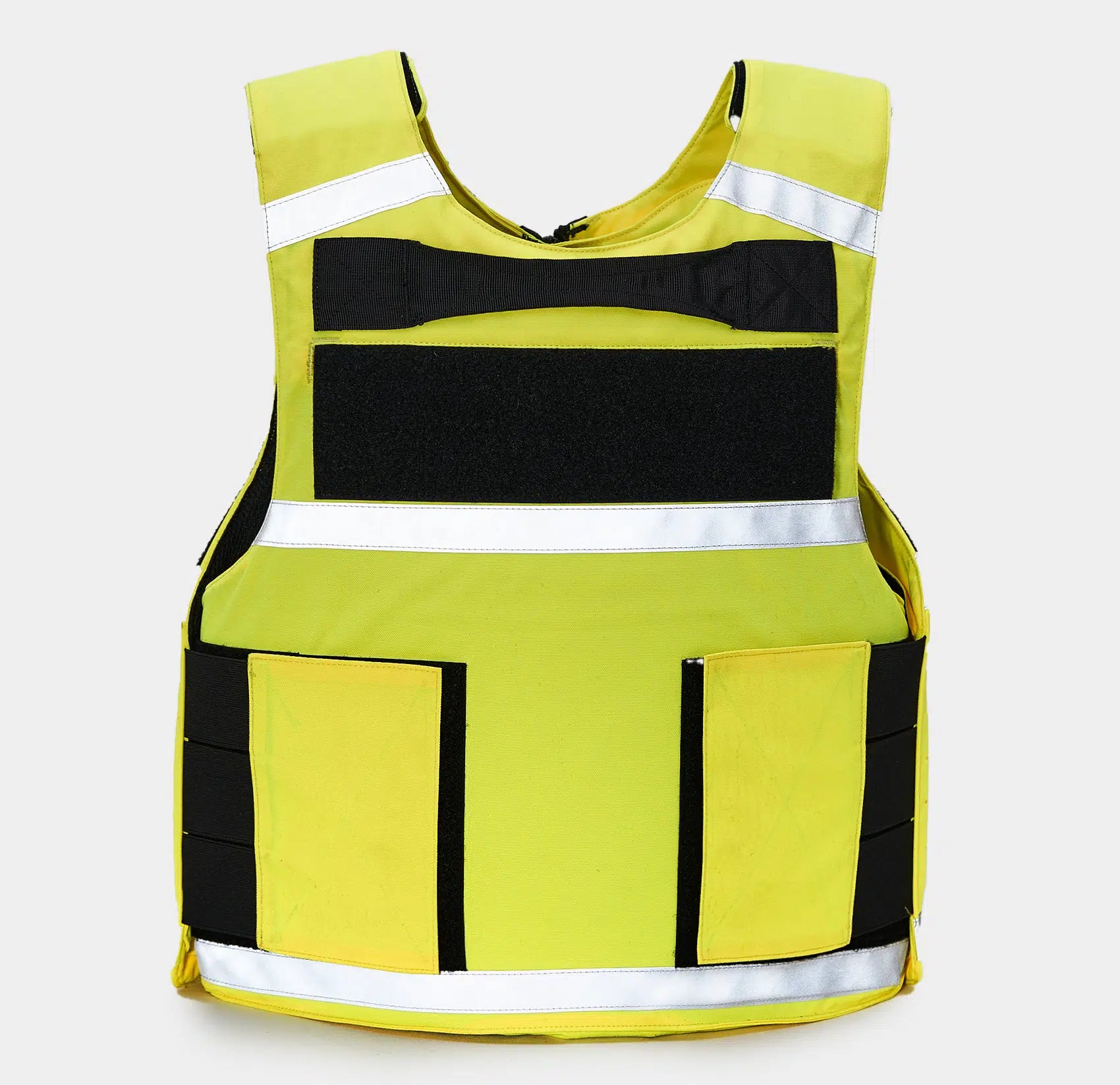 High-Vis Vest in yellow — Level IIIA reflective safety body armor for EMS — Ace Link Armor