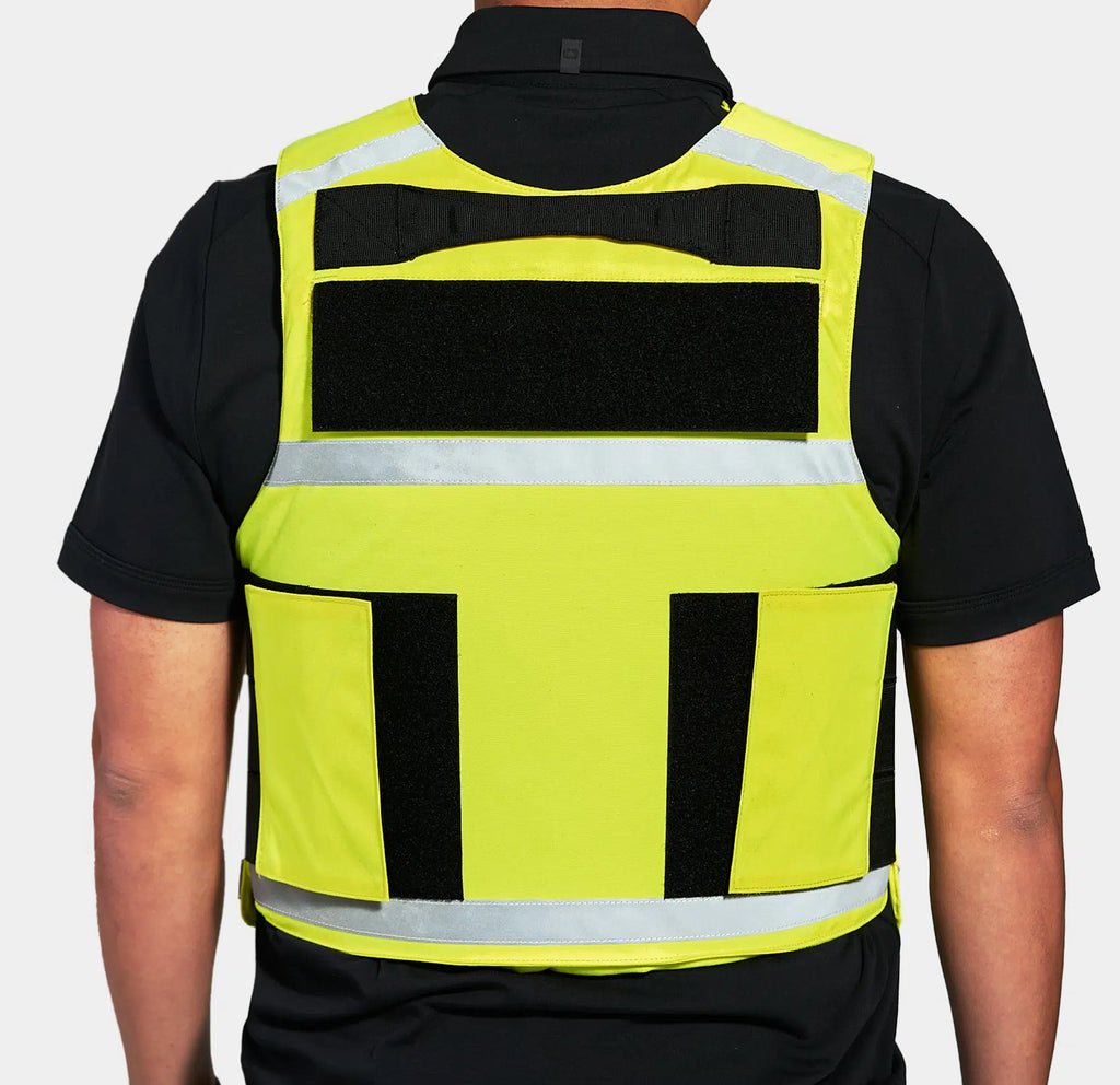 High-Vis Vest in orange — Level IIIA reflective safety body armor for first responders — Ace Link Armor