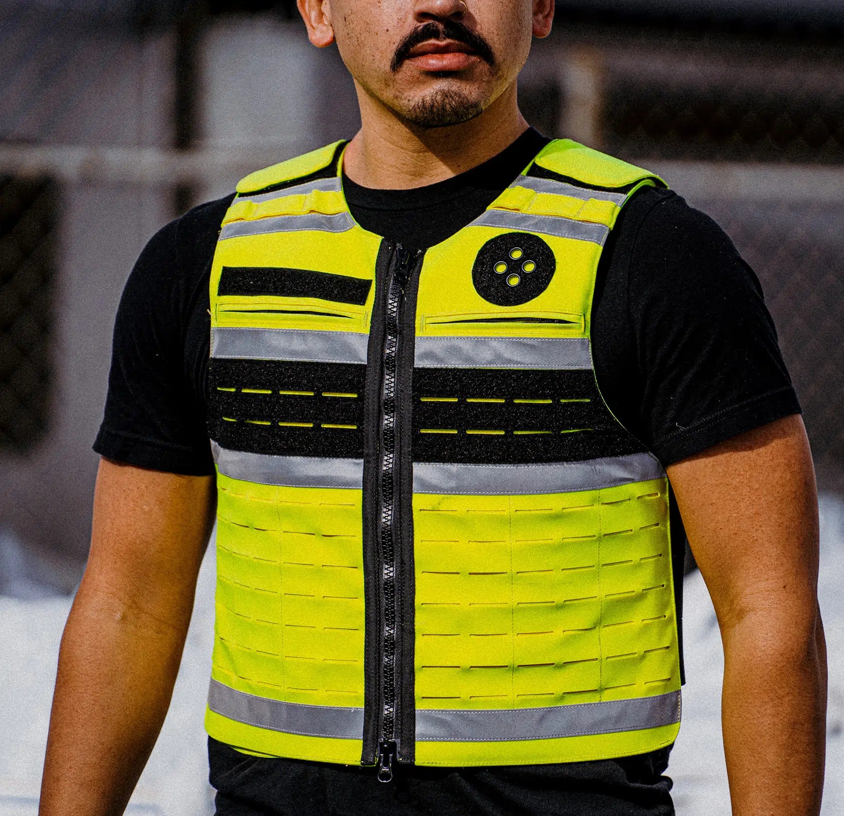 High-Vis Vest worn on duty — Level IIIA reflective hi-vis body armor for EMS and traffic — Ace Link Armor