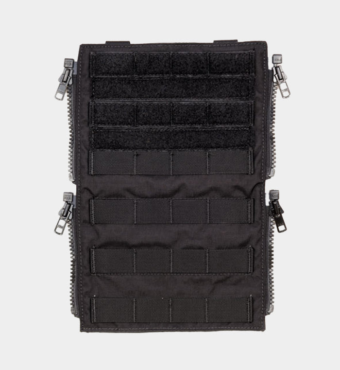 HRT Zip-On Molle Panel — installed view — Ace Link Armor