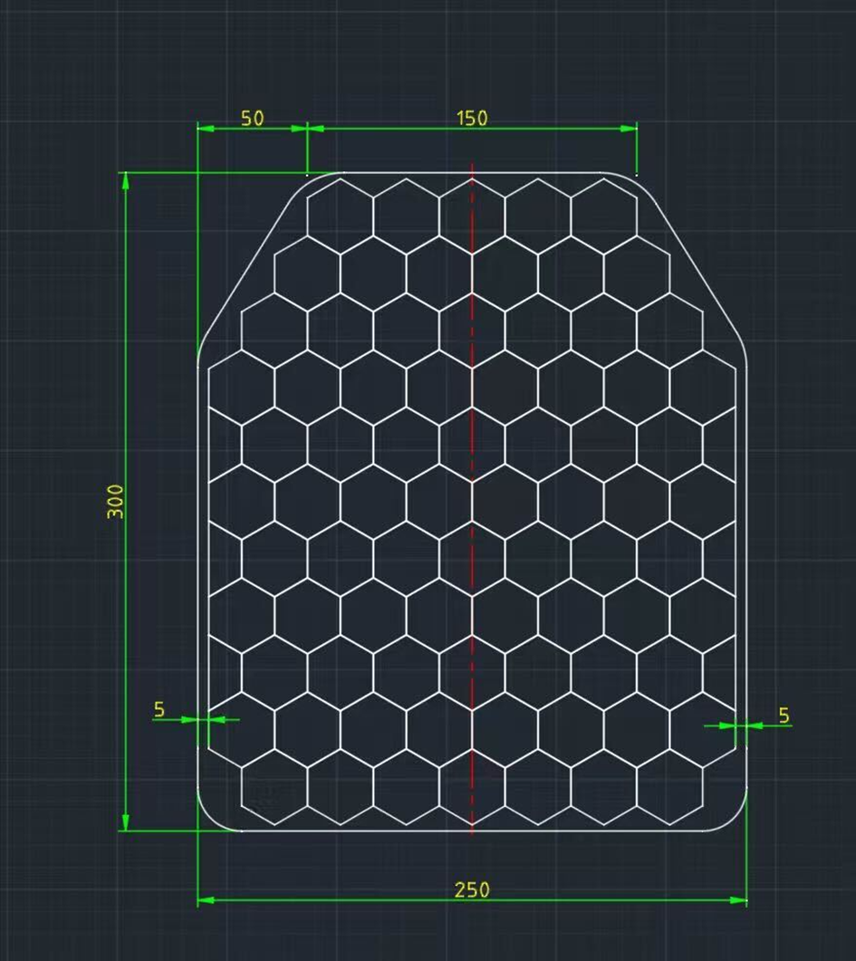 Level 3+ RF2 Special Threat Armor Plate 10x12 Multi-Curve detail — Ace Link Armor