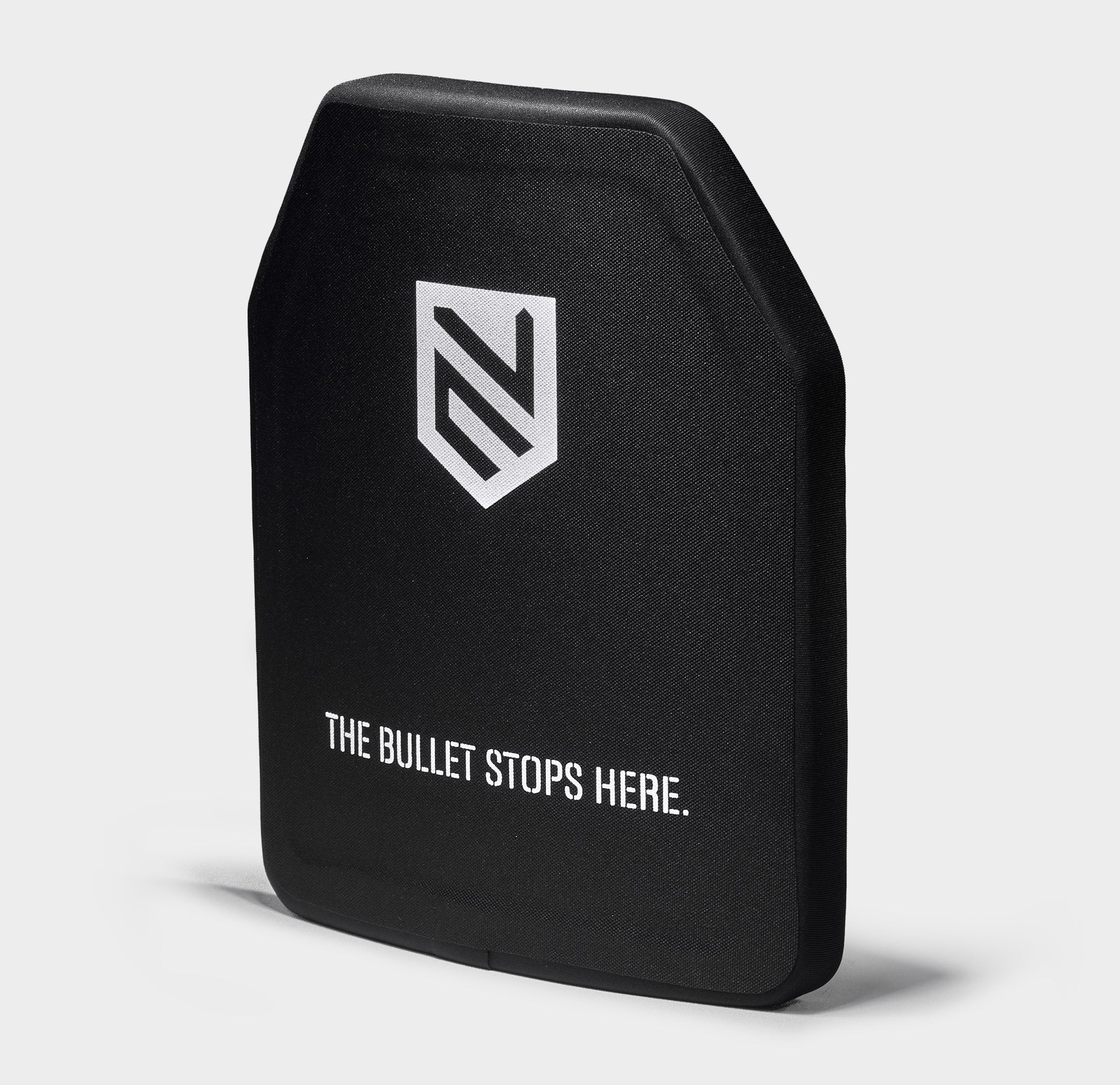 Level 3+ AK-47 Special Threat Armor Plate 10x12 Single-Curve front view — Ace Link Armor