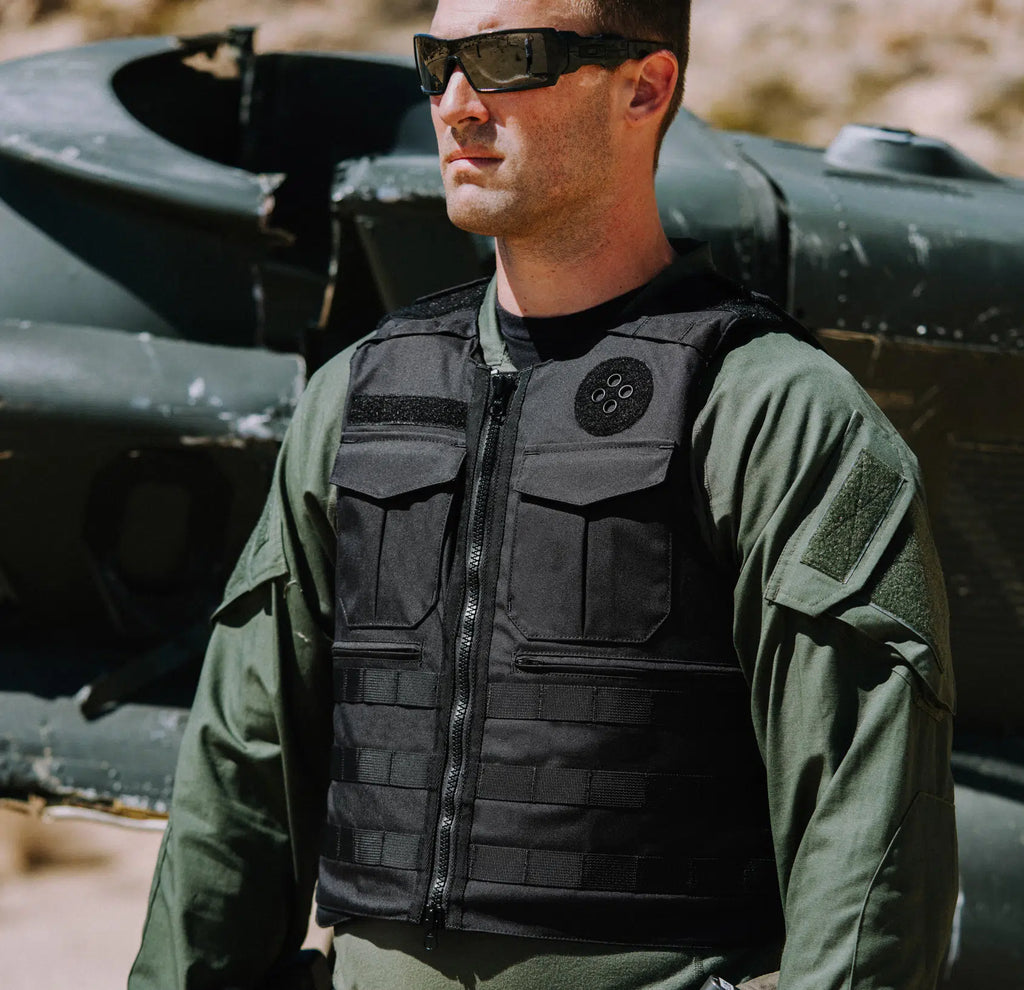 Livewire Vest profile view — Level IIIA security and law enforcement body armor — Ace Link Armor