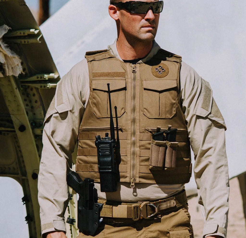 Livewire Vest format view — plate-ready Level IIIA law enforcement body armor — Ace Link Armor