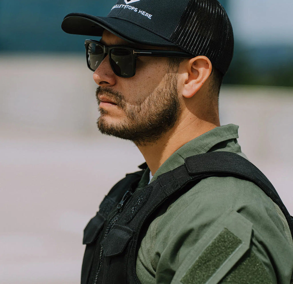 Livewire Vest worn by officer — Level IIIA law enforcement duty body armor in action — Ace Link Armor
