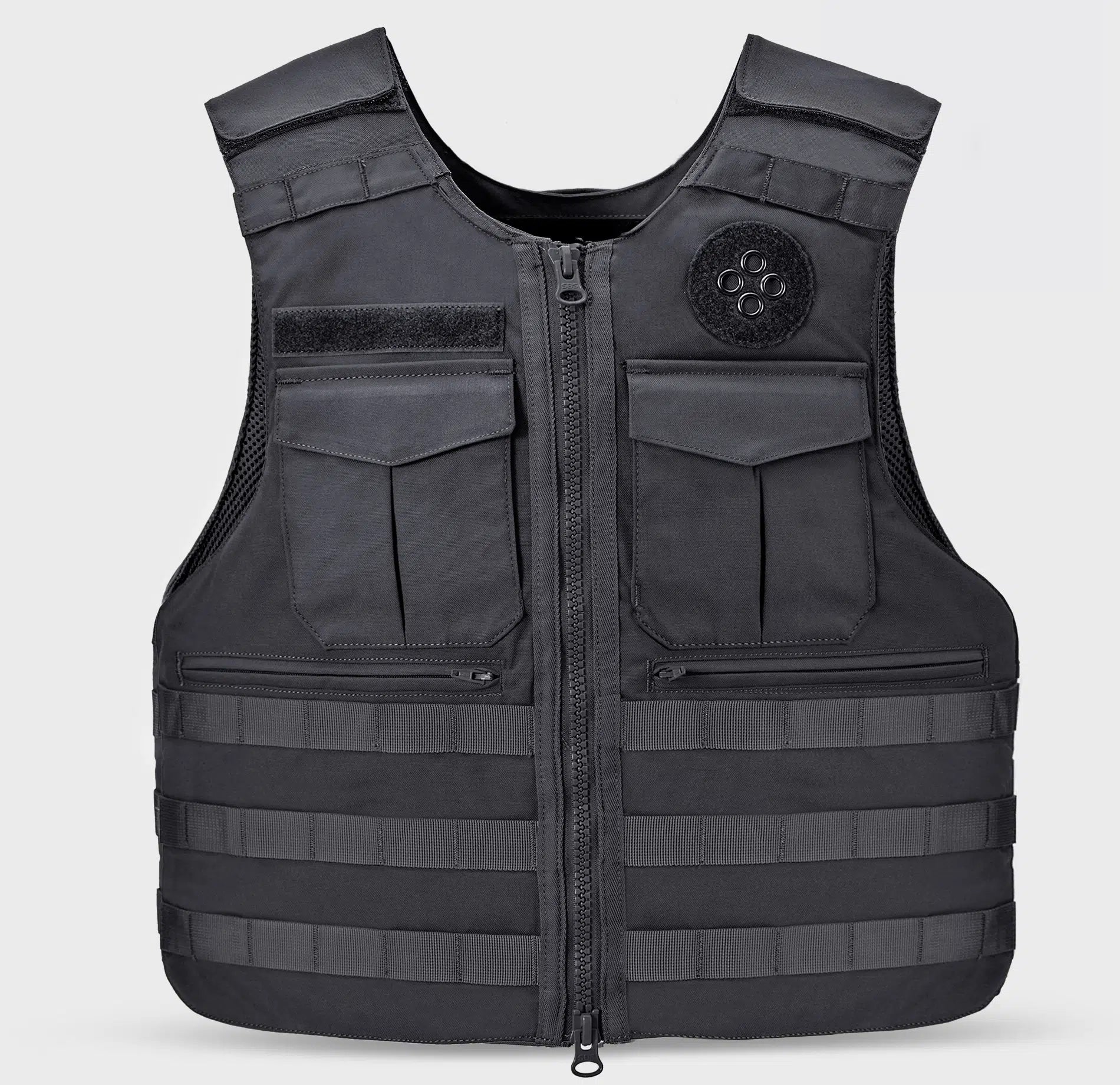 Livewire Bulletproof Vest in black — Level IIIA security and law enforcement body armor — Ace Link Armor