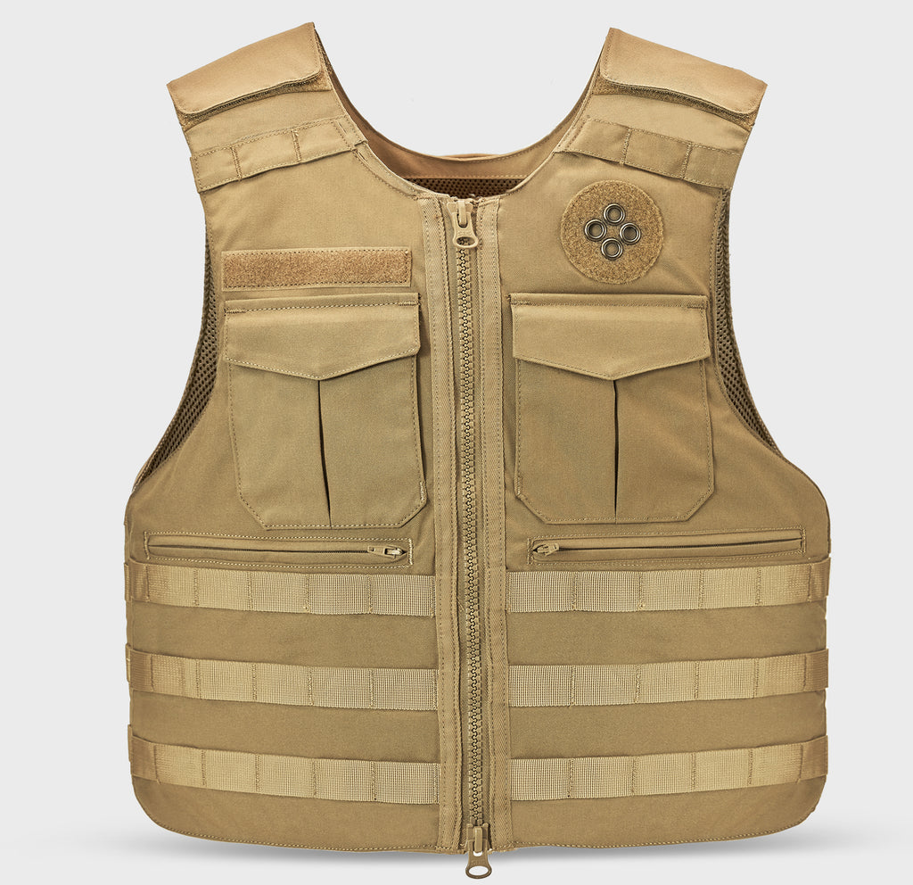 Livewire Vest Carrier Coyote Brown — front view — Ace Link Armor