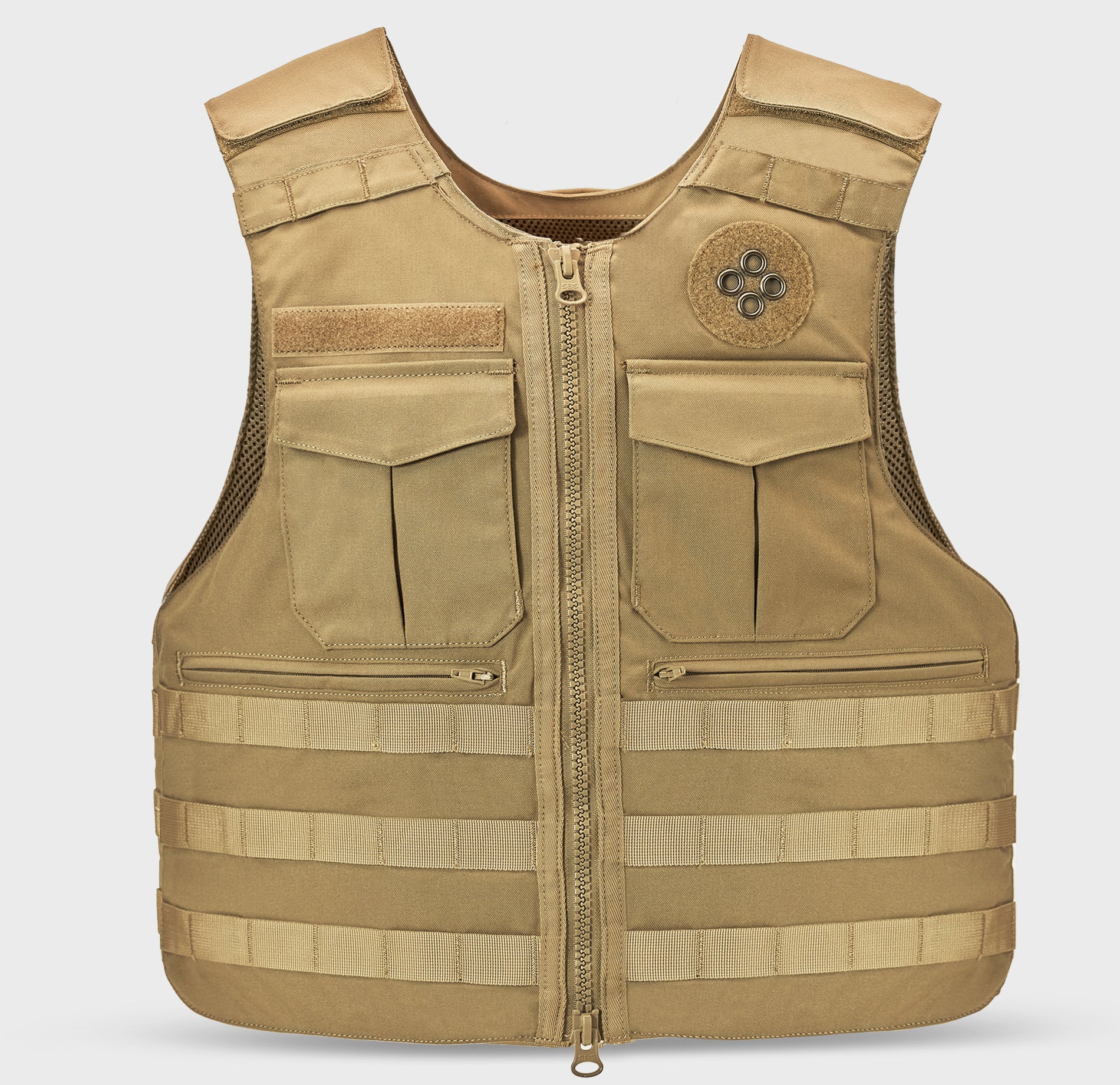 Livewire Vest Carrier Coyote Brown — front view — Ace Link Armor