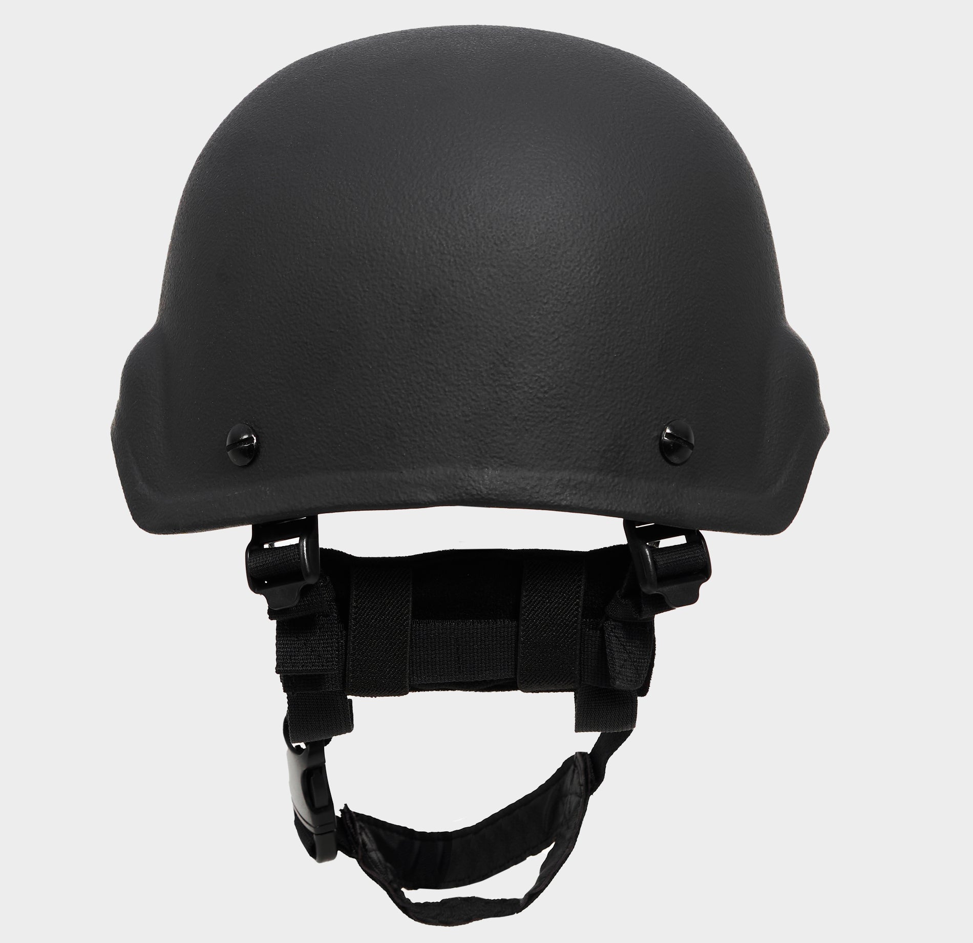 PASGT Level 3A Ballistic Helmet Black — worn view — Ace Link Armor