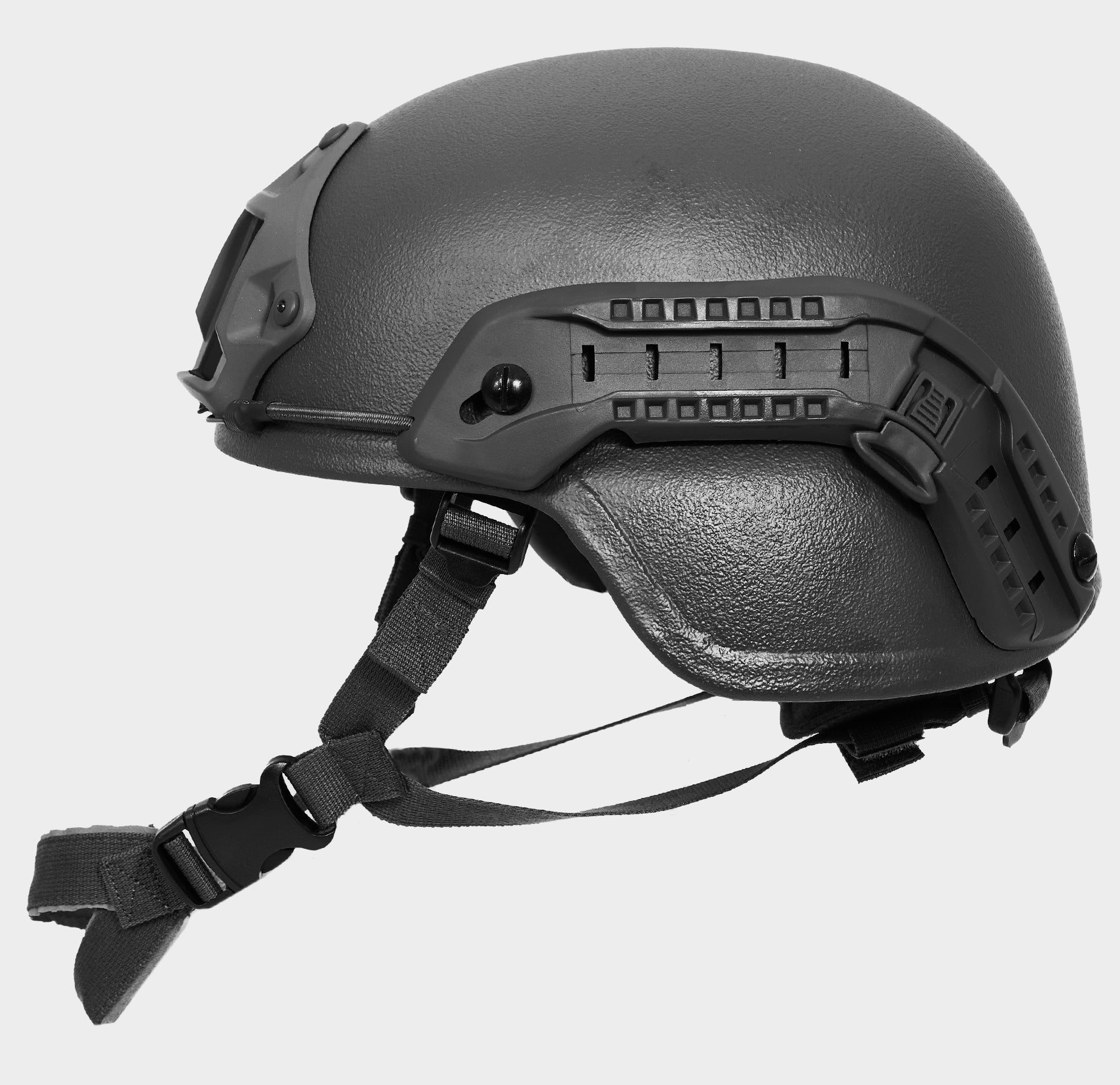 MICH Combat Level 3A Ballistic Helmet Black — side view — Ace Link Armor
