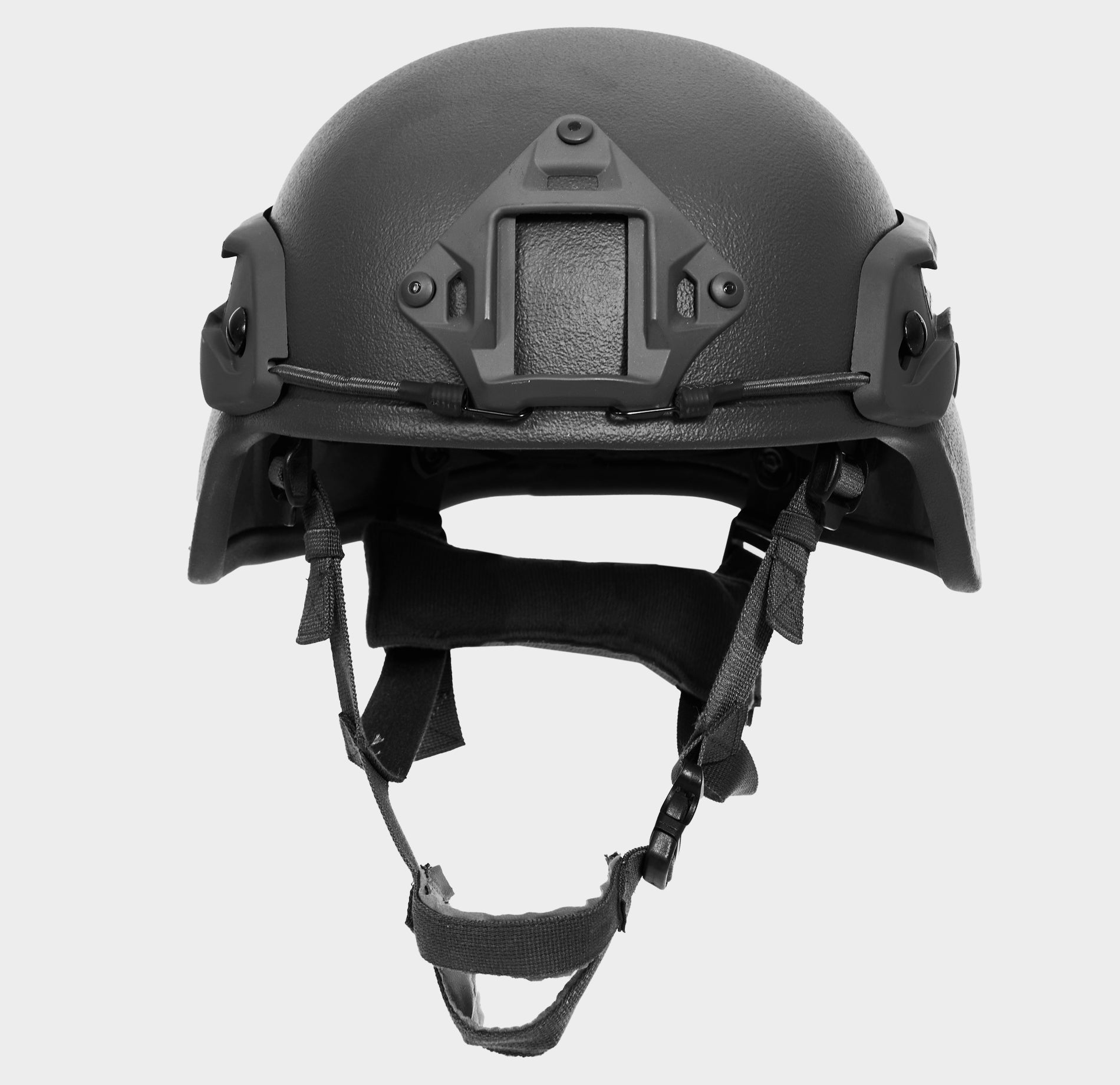 MICH Combat Level 3A Ballistic Helmet Black — rear view — Ace Link Armor