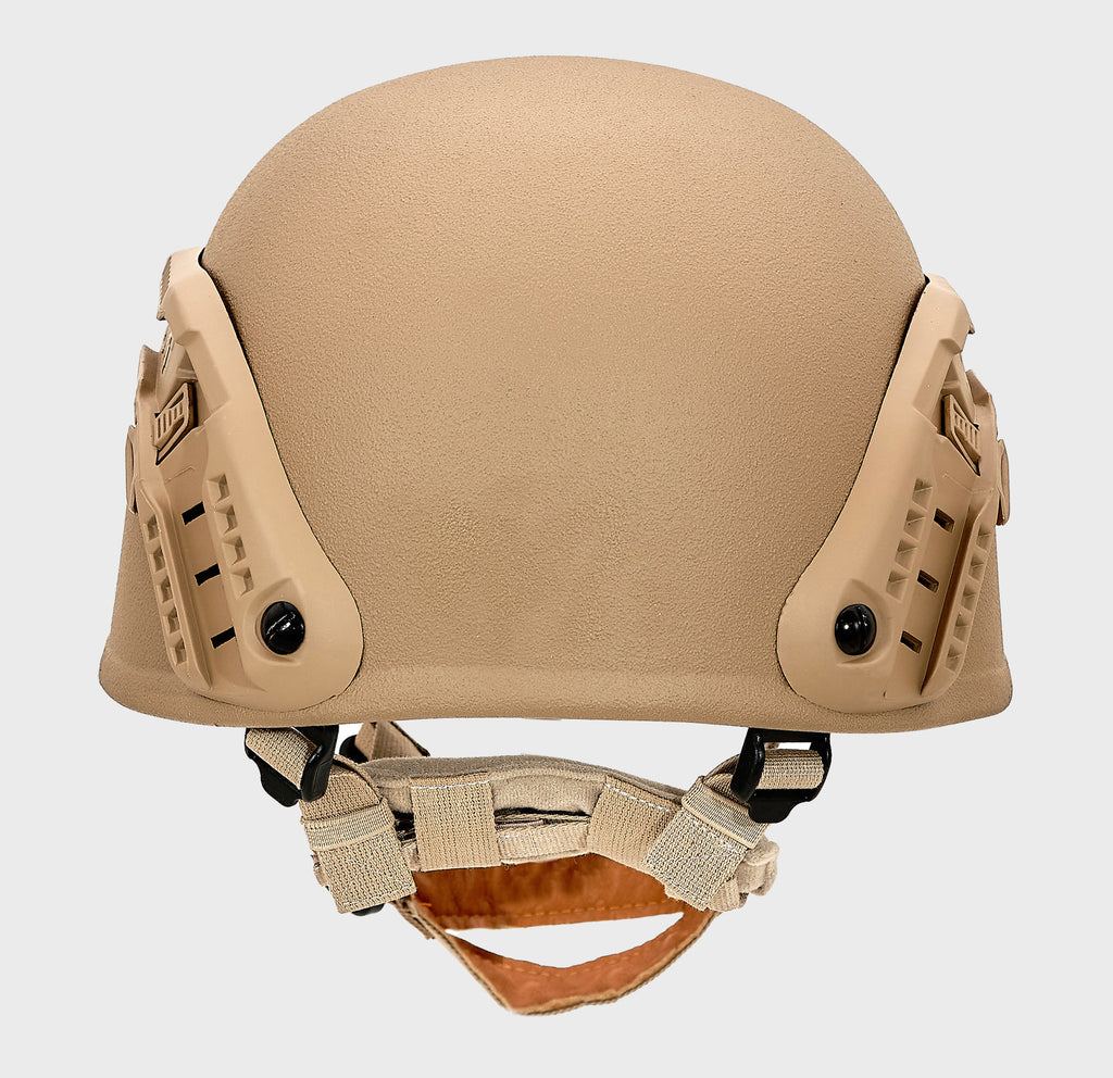 MICH Combat Level 3A Ballistic Helmet Coyote Brown — profile detail — Ace Link Armor
