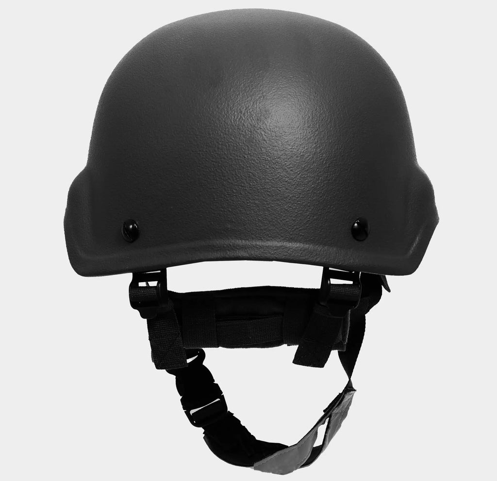 MICH Level 3A Ballistic Helmet Black — angled view — Ace Link Armor