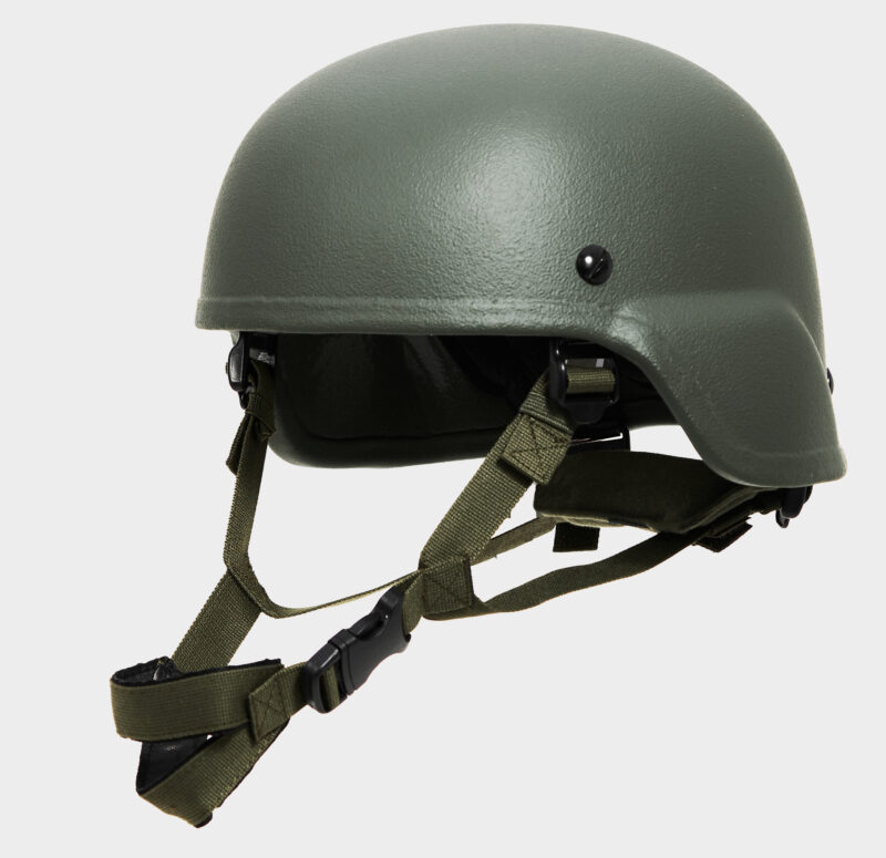 MICH Level 3A Ballistic Helmet OD Green — front view — Ace Link Armor