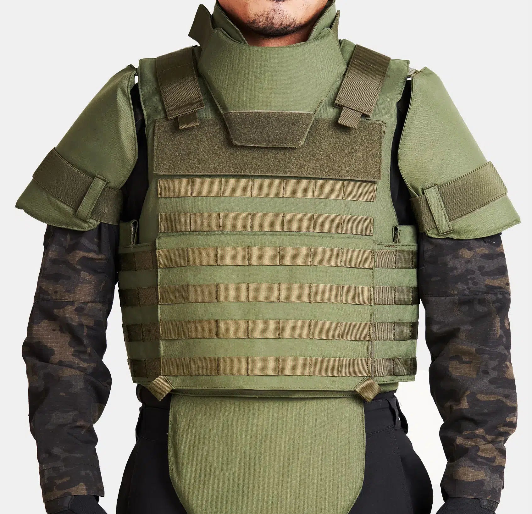 M.S.O.V. Vest detail shot — Level IIIA full body coverage tactical body armor for SWAT — Ace Link Armor
