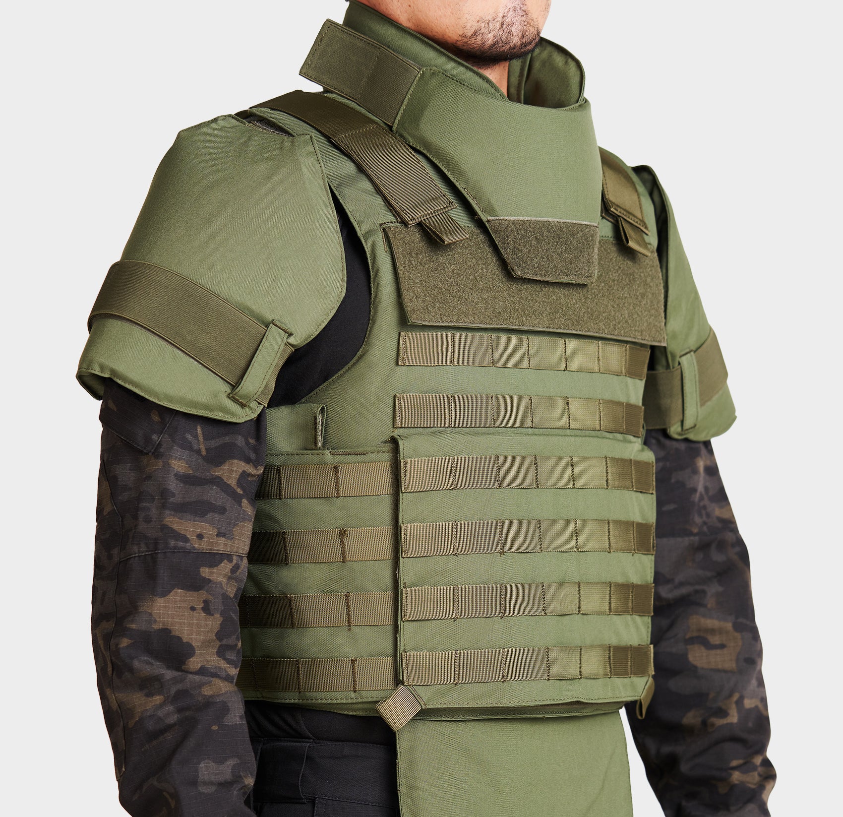 M.S.O.V. Vest Carrier Accessories — front view — Ace Link Armor