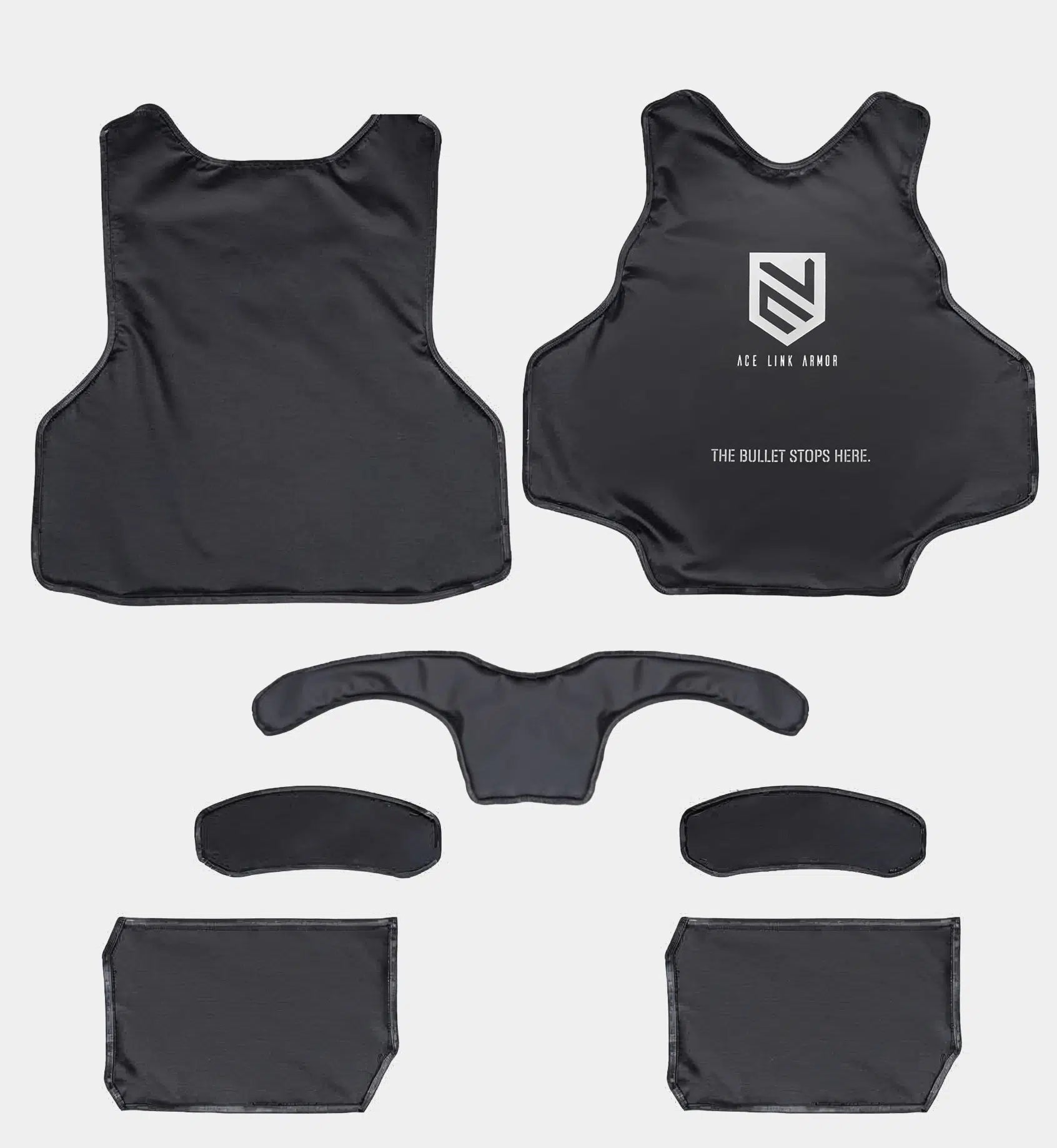TPG Cataphract Stab-Resistant Soft Armor Panel Set Dual Protection — front view — Ace Link Armor