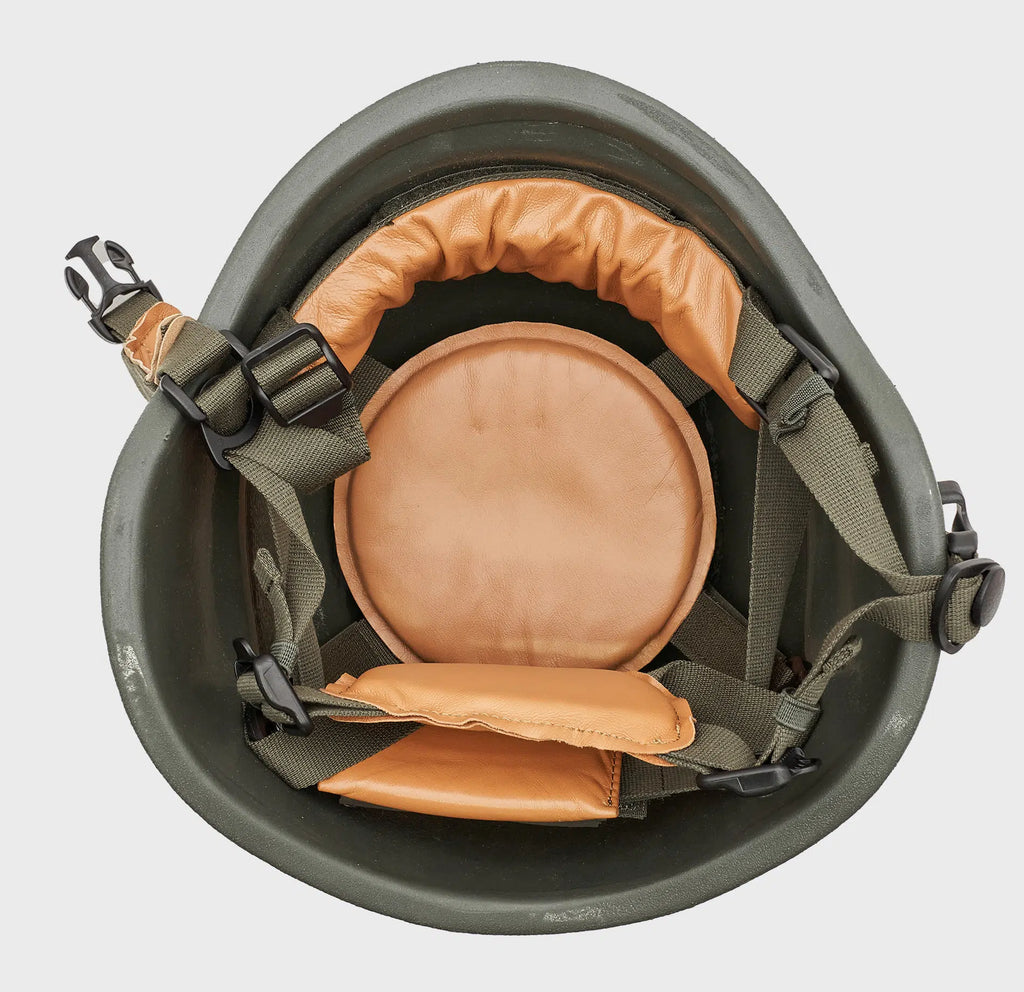 PASGT Level 3A Ballistic Helmet OD Green — angled view — Ace Link Armor