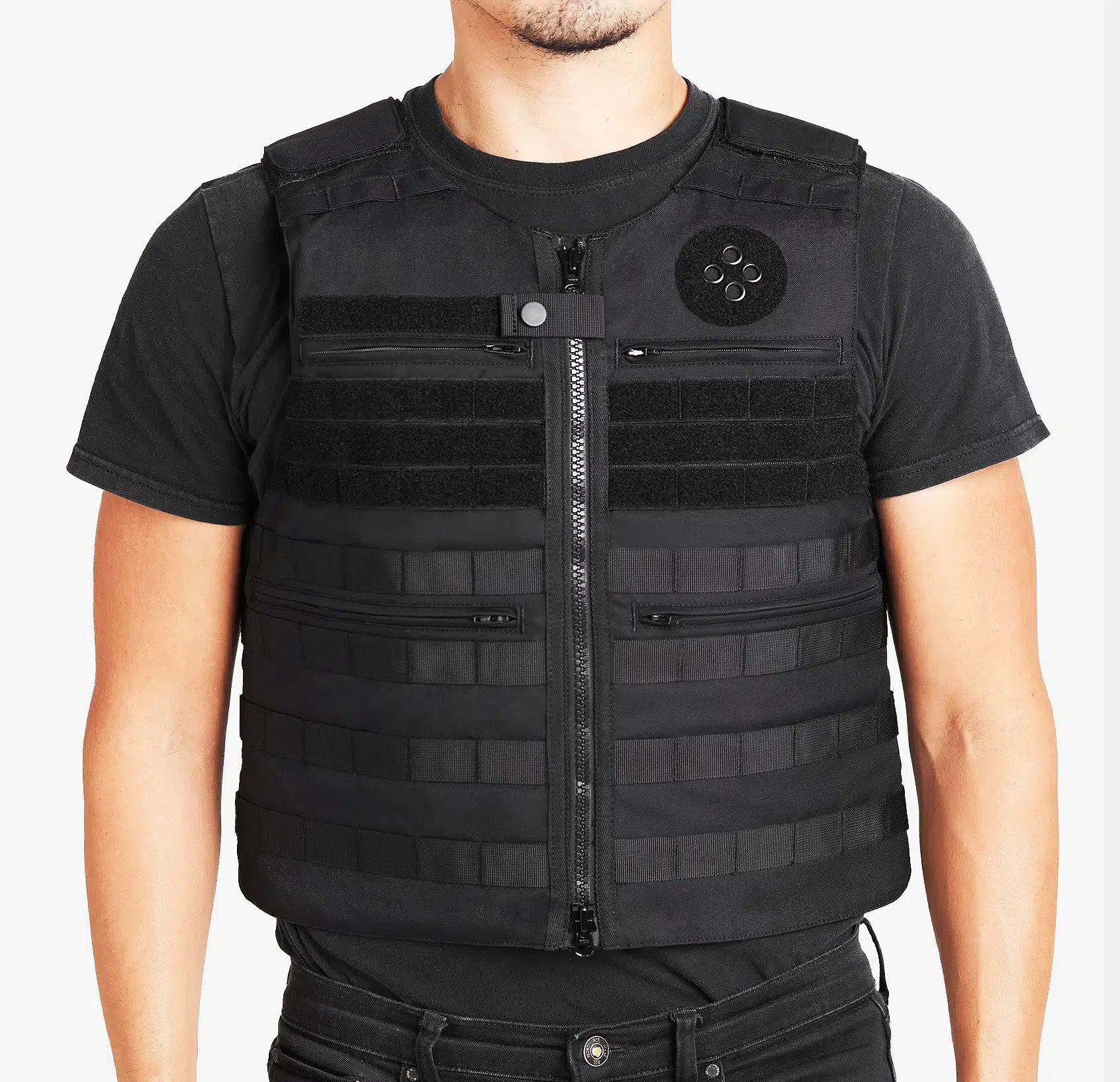 Patrol Bulletproof Vest side profile — Level IIIA concealable police body armor — Ace Link Armor