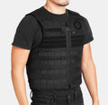 Patrol Bulletproof Vest in black — Level IIIA police duty body armor, front view — Ace Link Armor