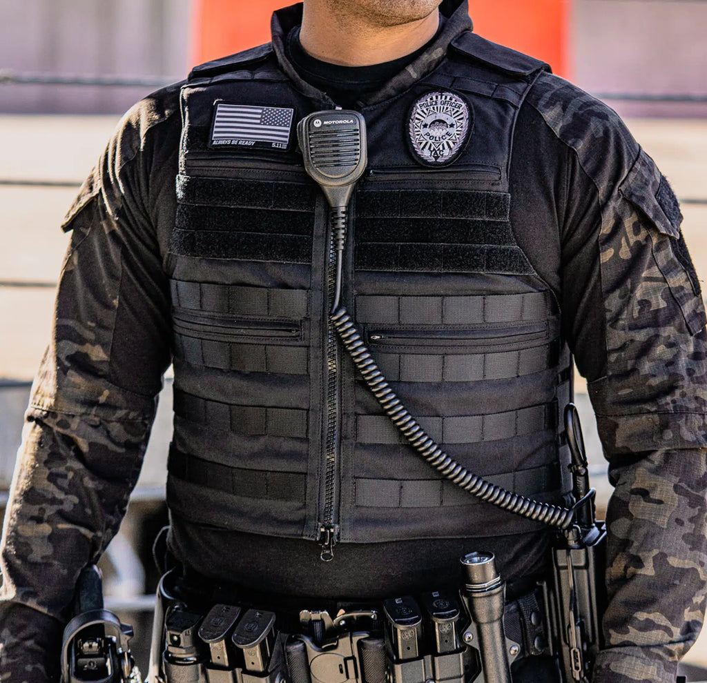 Patrol Bulletproof Vest format view — NIJ Level IIIA police body armor — Ace Link Armor