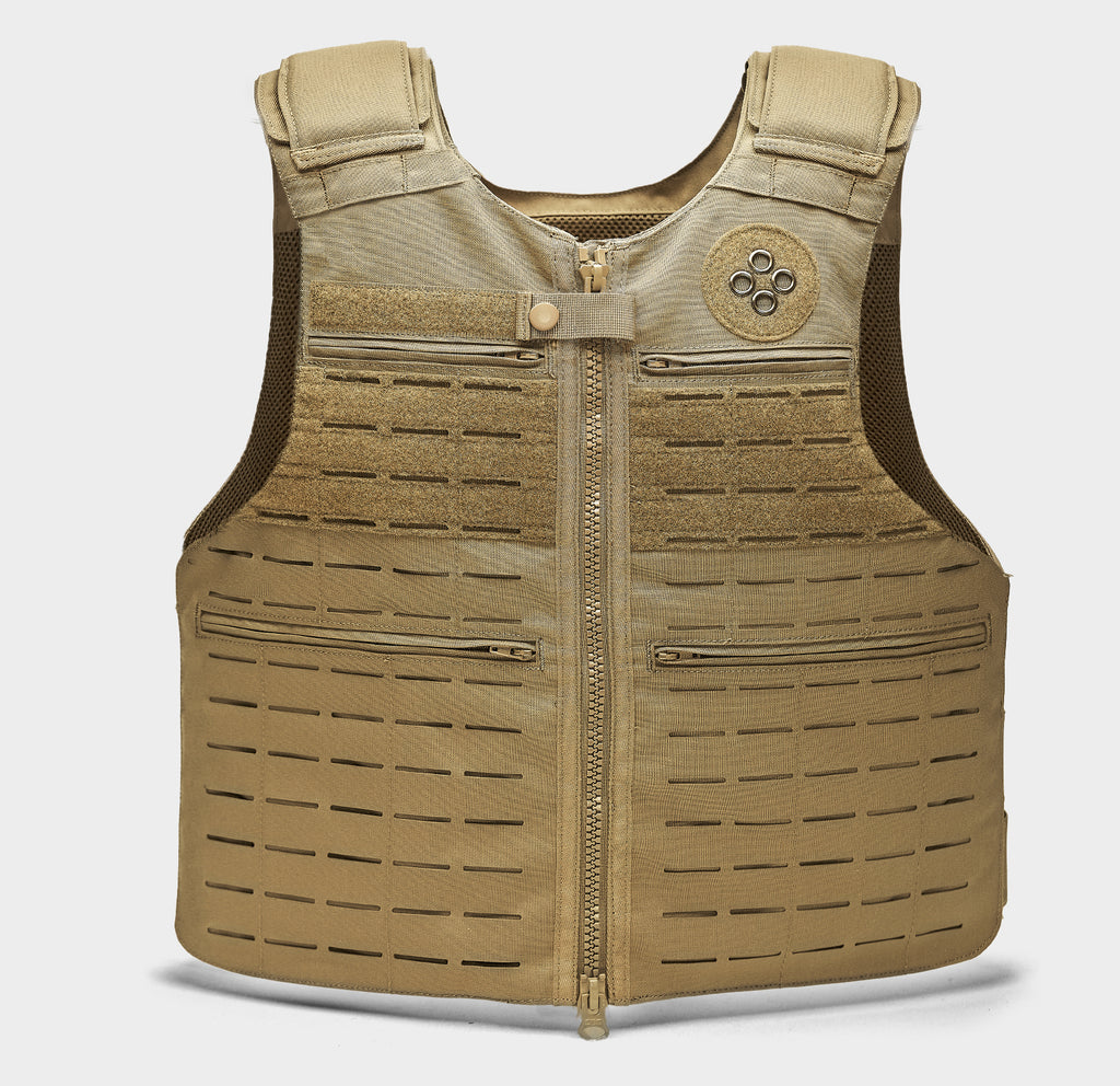 Patrol Laser-Cut Vest Carrier — worn front view — Ace Link Armor