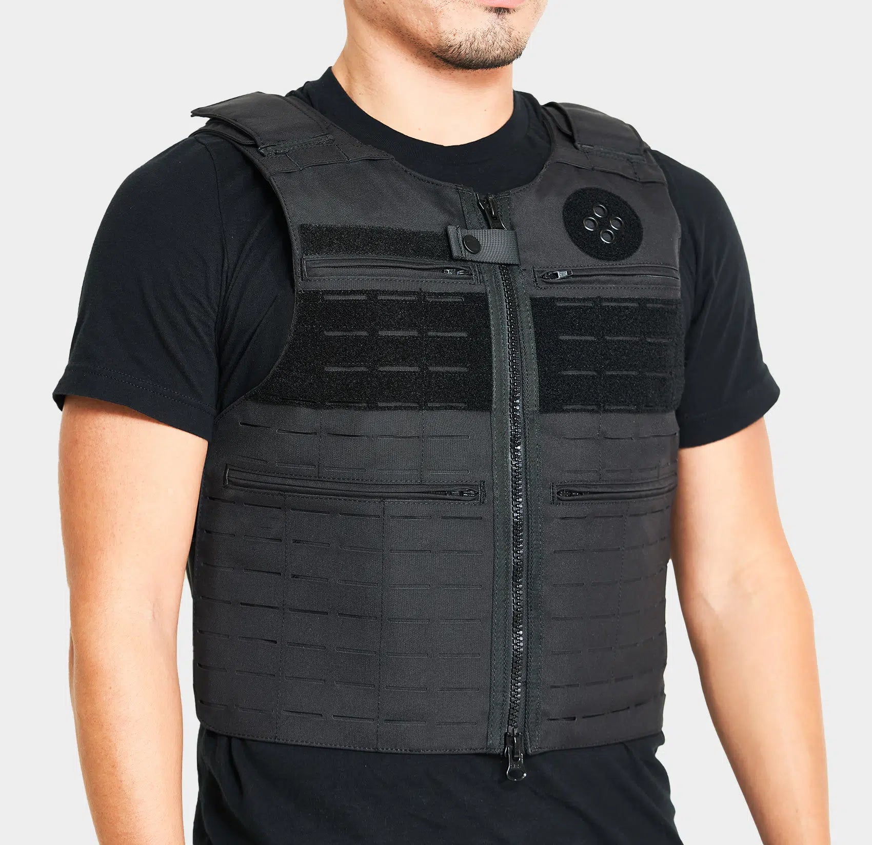 Patrol LC Bulletproof Vest — Level IIIA laser-cut police duty body armor, hero view — Ace Link Armor